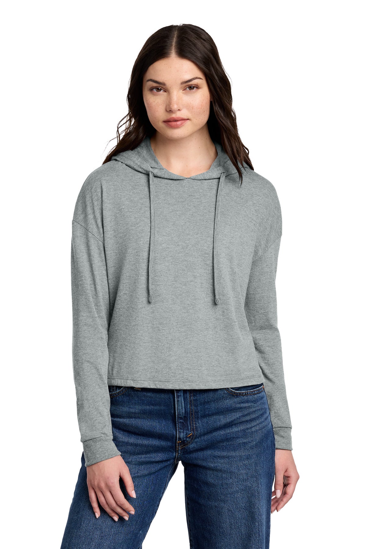 District DT1390L Women's Perfect Tri Midi Long Sleeve Hoodie