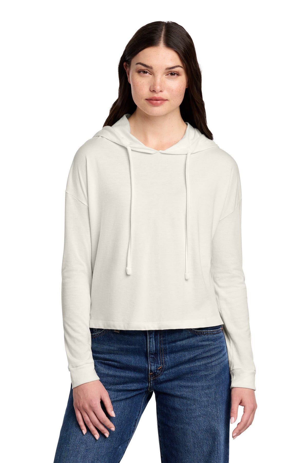 District DT1390L Women's Perfect Tri Midi Long Sleeve Hoodie
