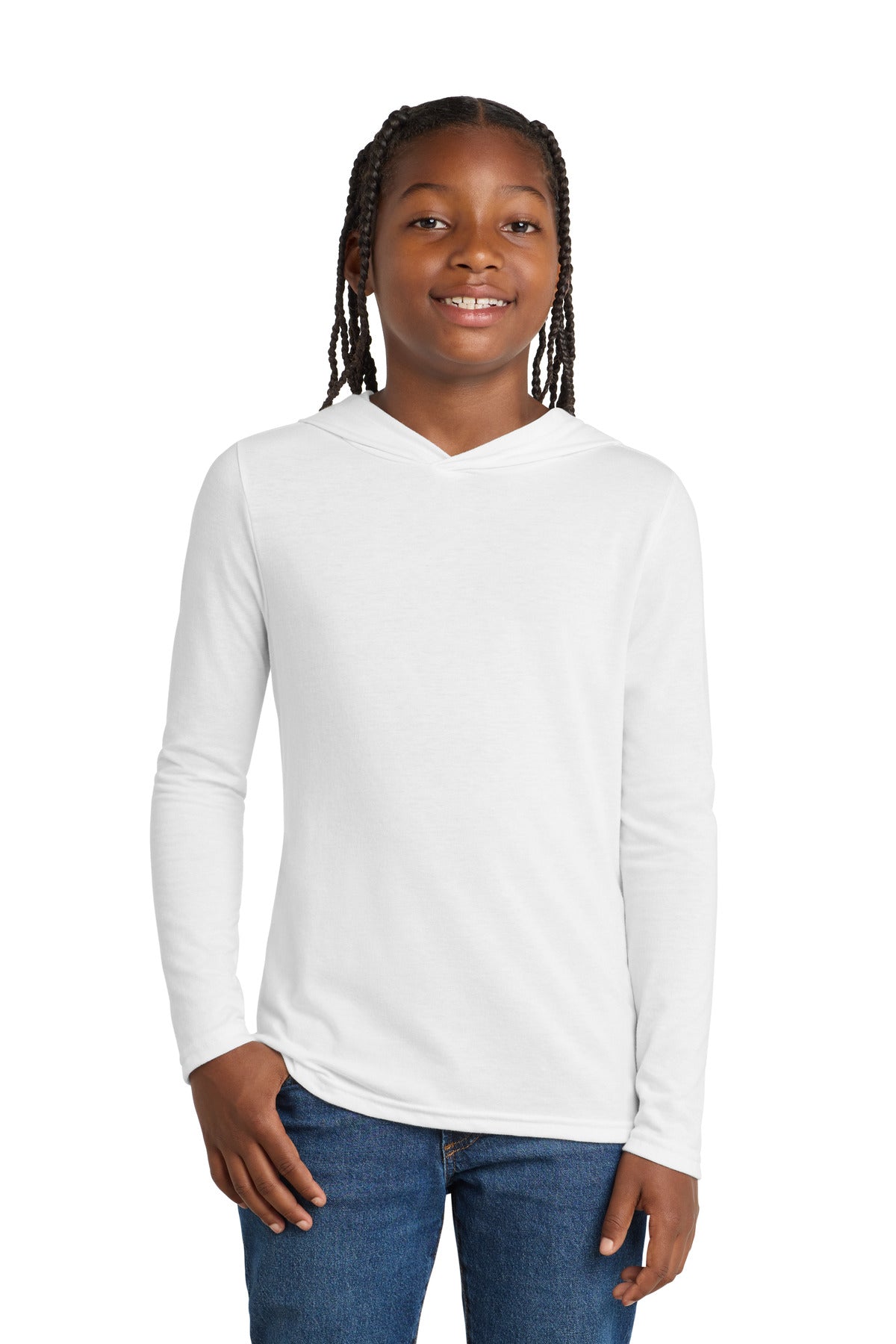 District DT139Y Youth Perfect Tri Long Sleeve Hoodie