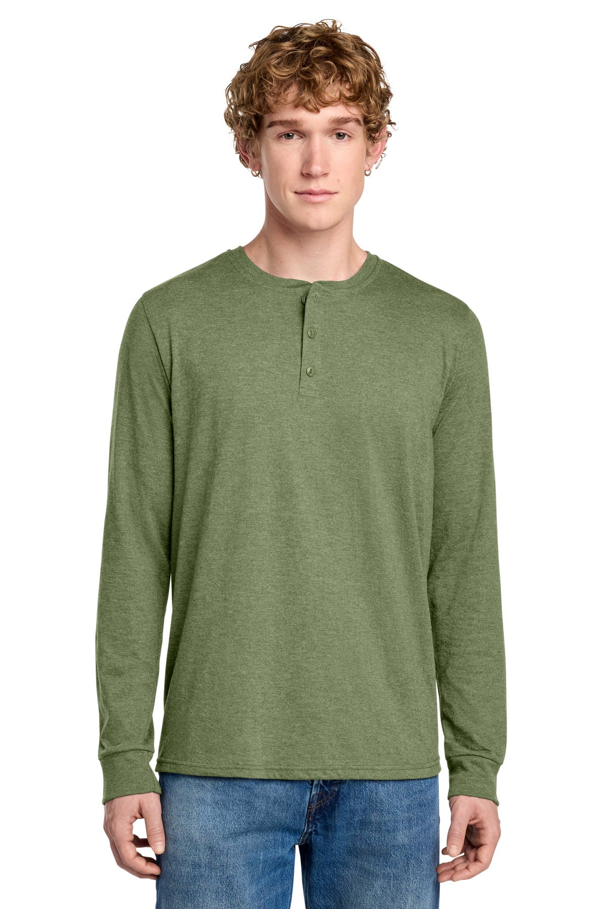 District DT145 Perfect Tri Long Sleeve Henley