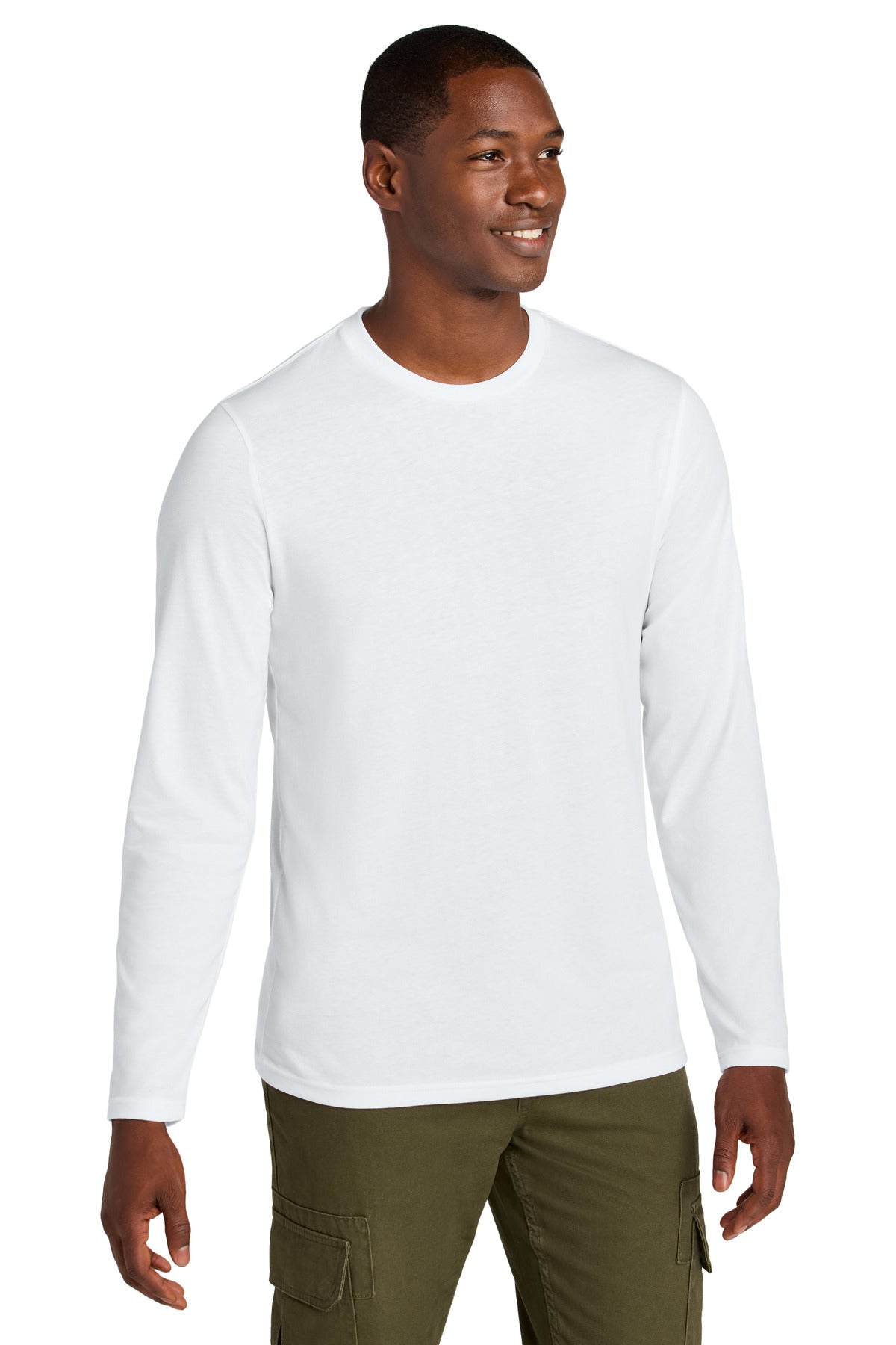 District DT185 Perfect Weight CVC Long Sleeve Tee