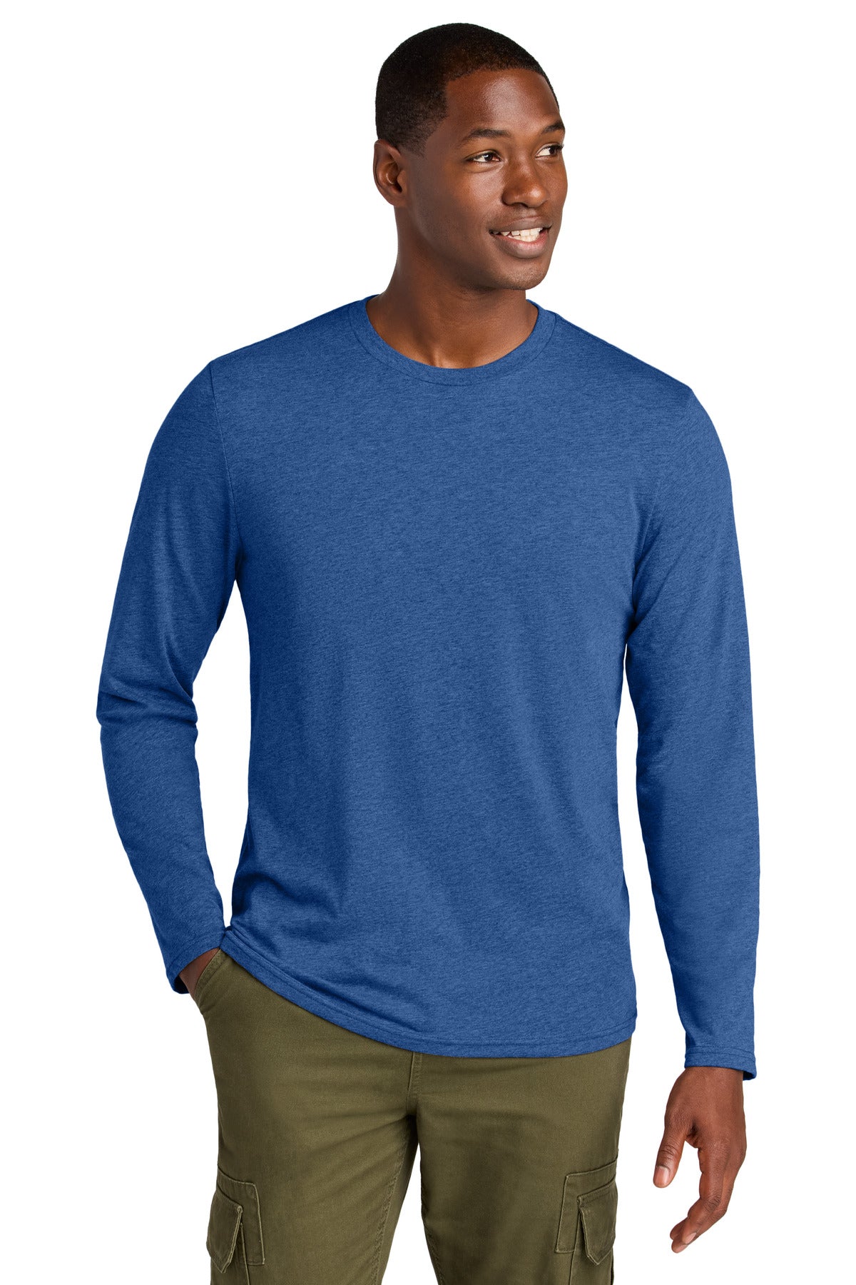 District DT185 Perfect Weight CVC Long Sleeve Tee