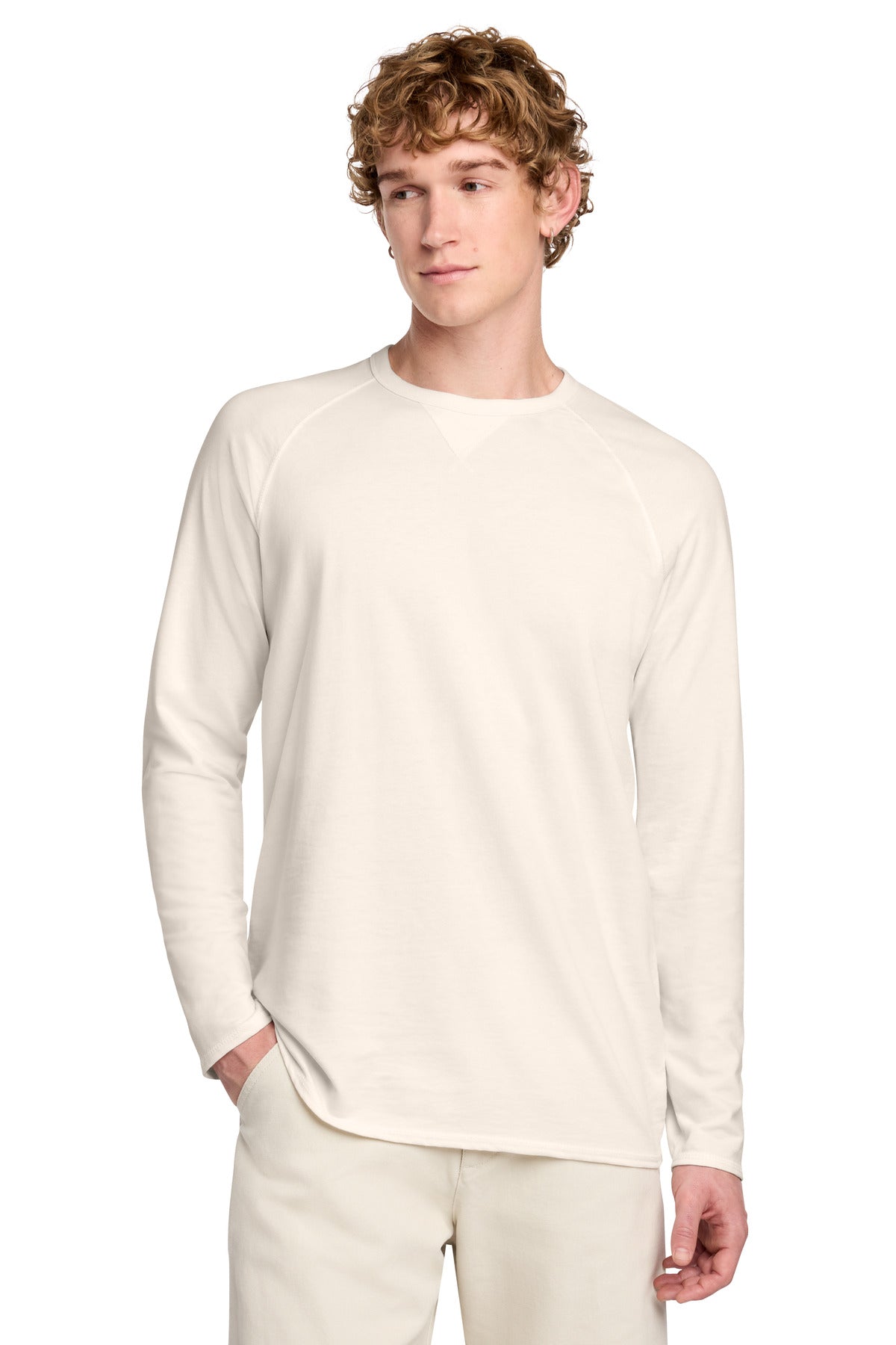 District DT572 Featherweight French Terry Long Sleeve Crewneck