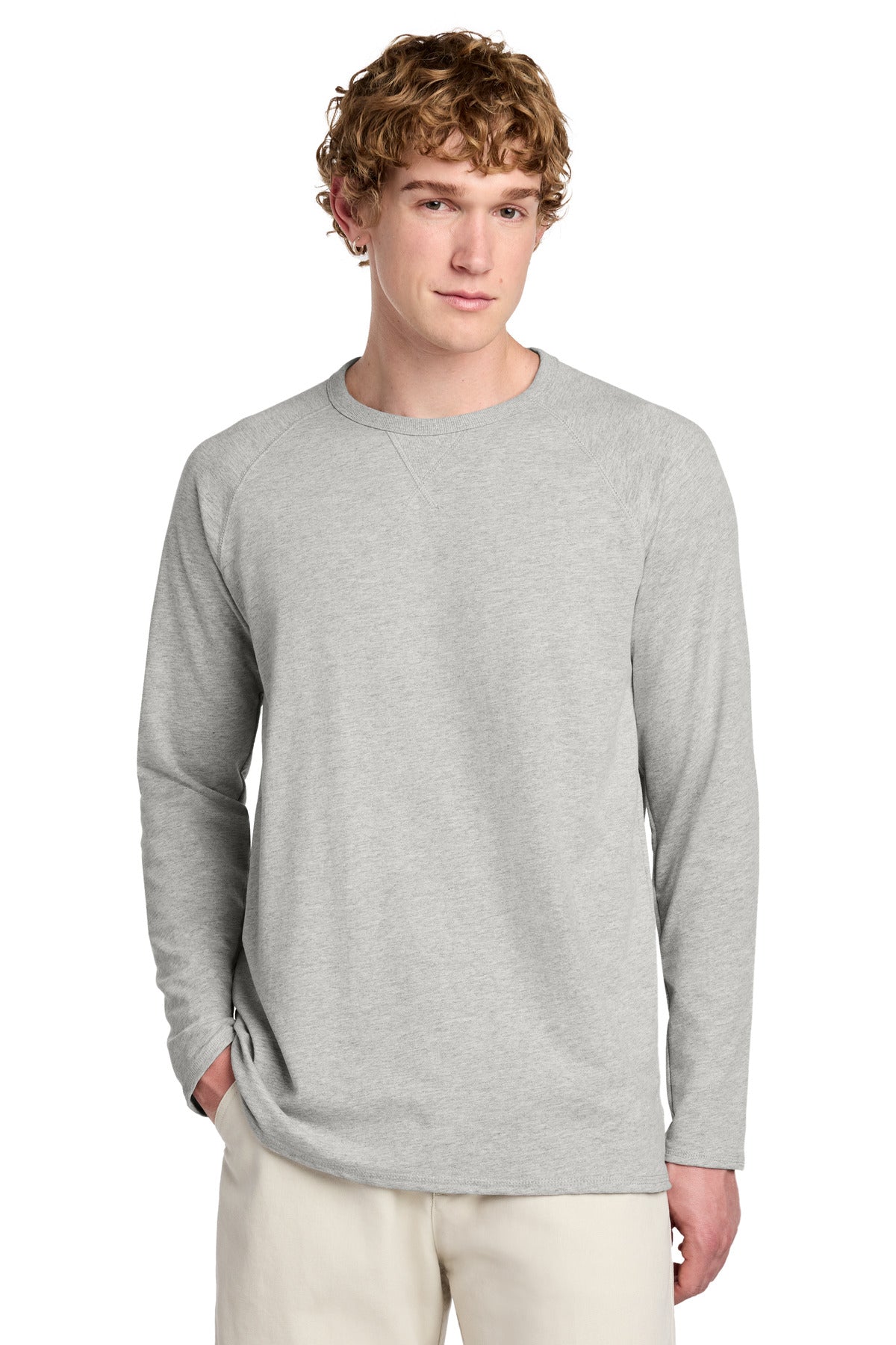 District DT572 Featherweight French Terry Long Sleeve Crewneck