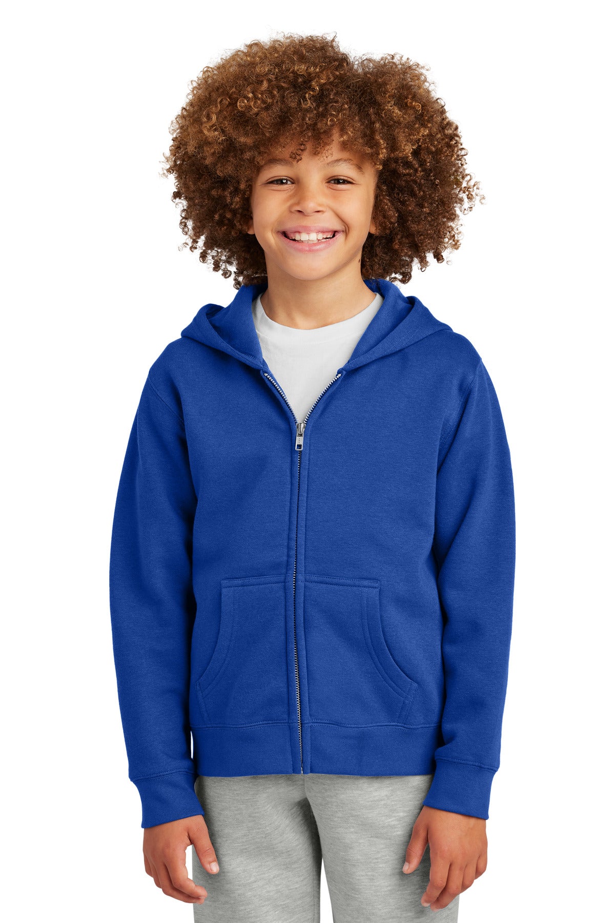 District DT6102Y Youth V.I.T. Fleece Full-Zip Hoodie