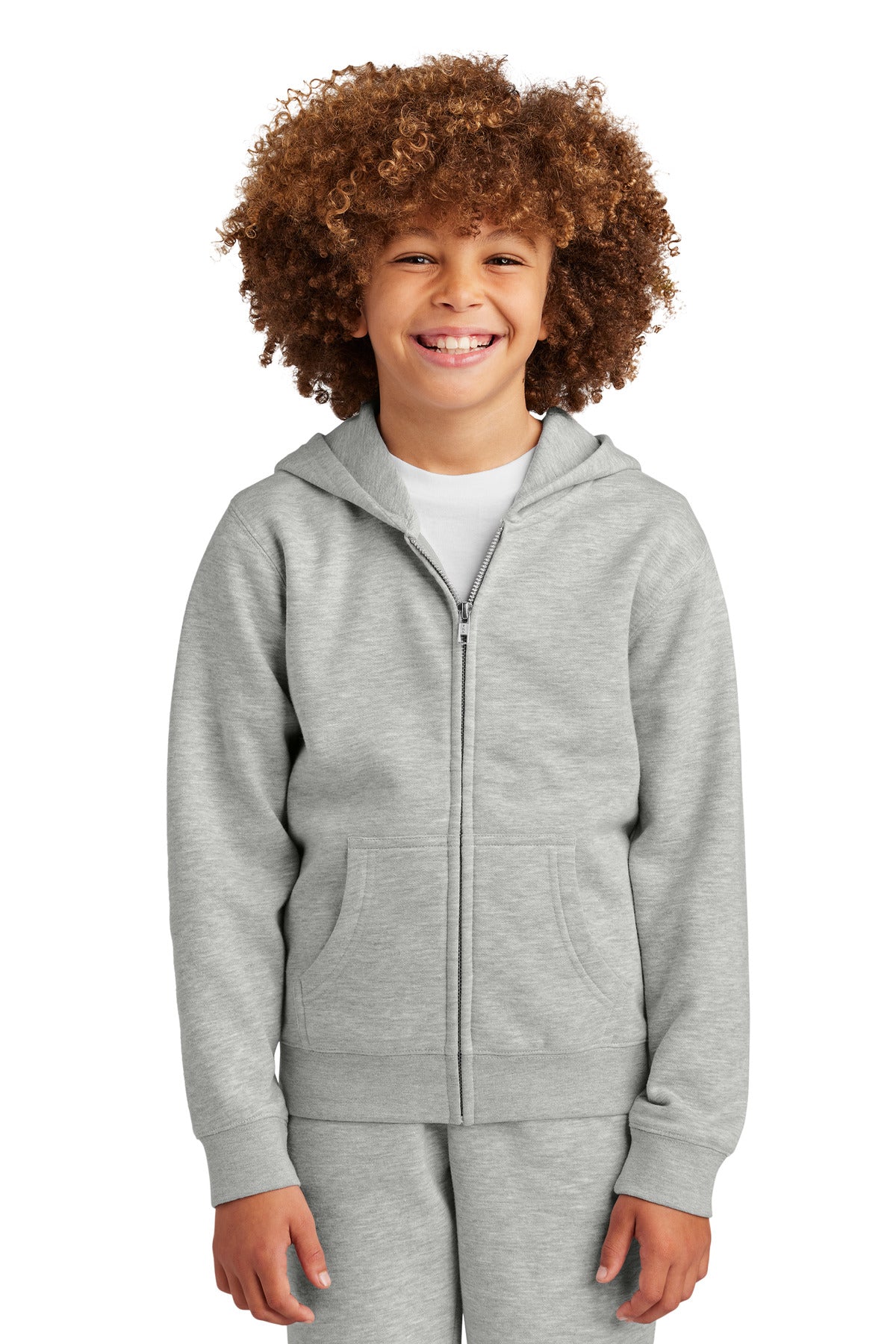 District DT6102Y Youth V.I.T. Fleece Full-Zip Hoodie