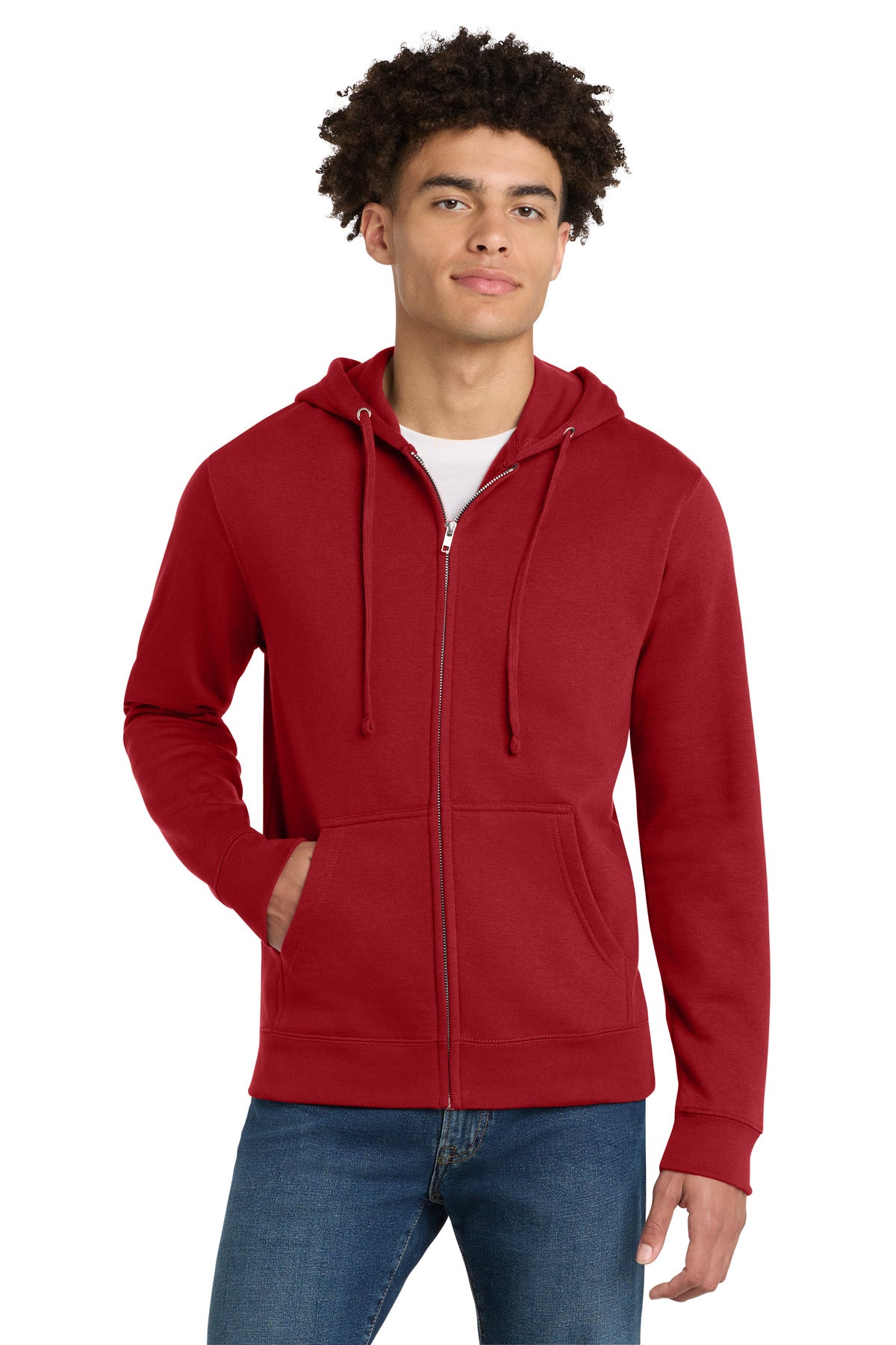 District DT6102 V.I.T. Fleece Full-Zip Hoodie