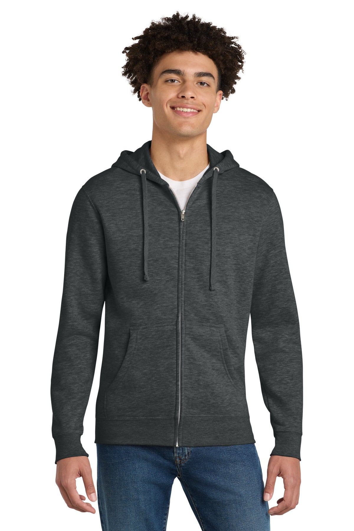 District DT6102 V.I.T. Fleece Full-Zip Hoodie