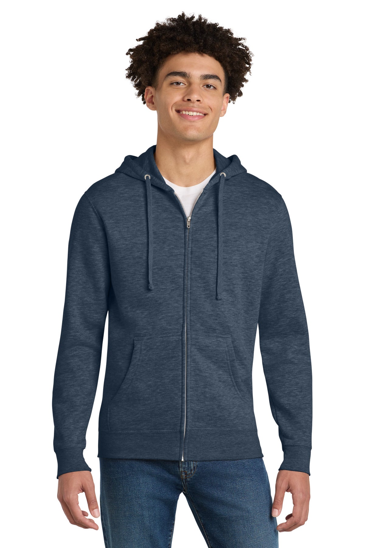 District DT6102 V.I.T. Fleece Full-Zip Hoodie