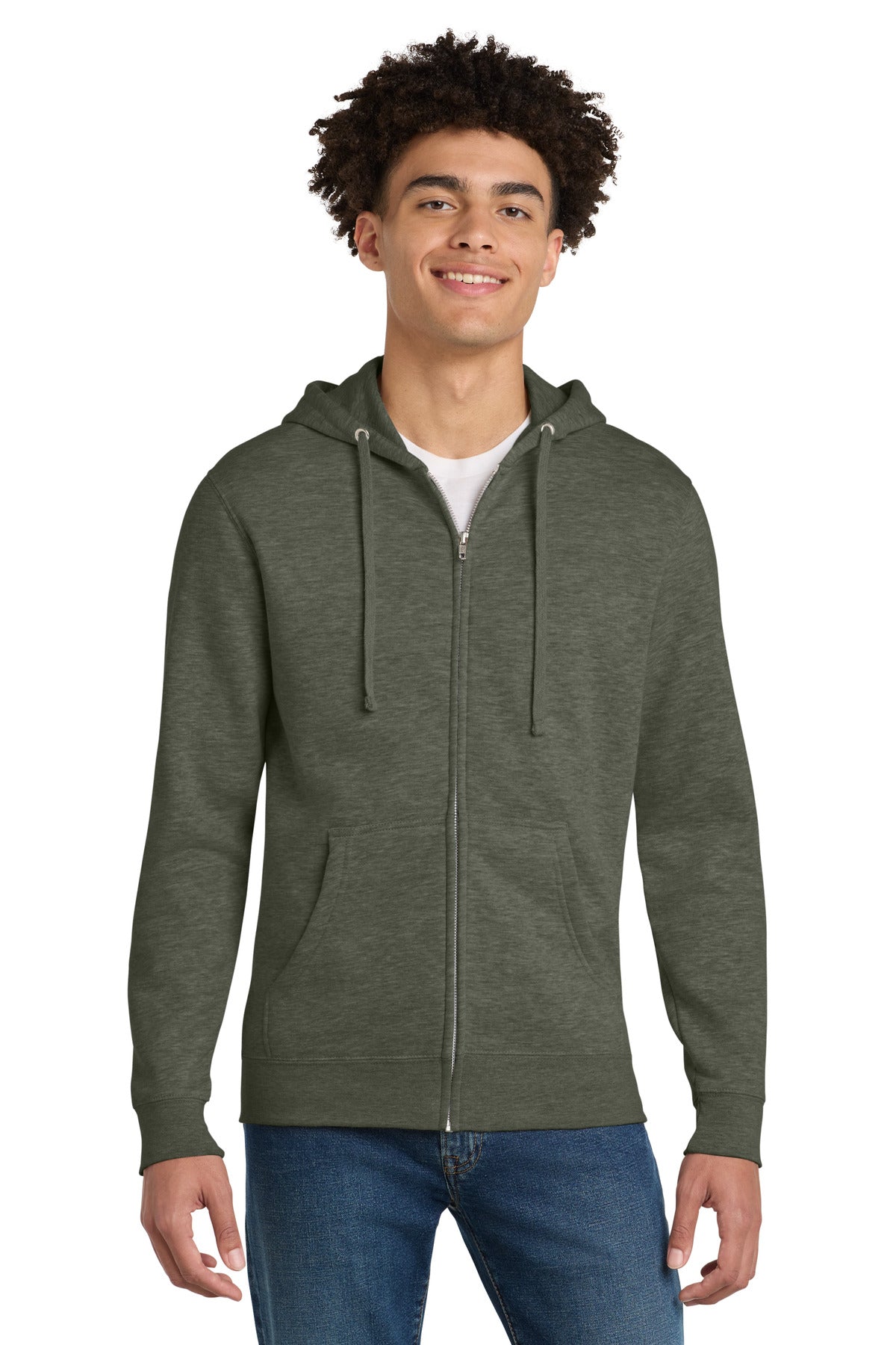 District DT6102 V.I.T. Fleece Full-Zip Hoodie