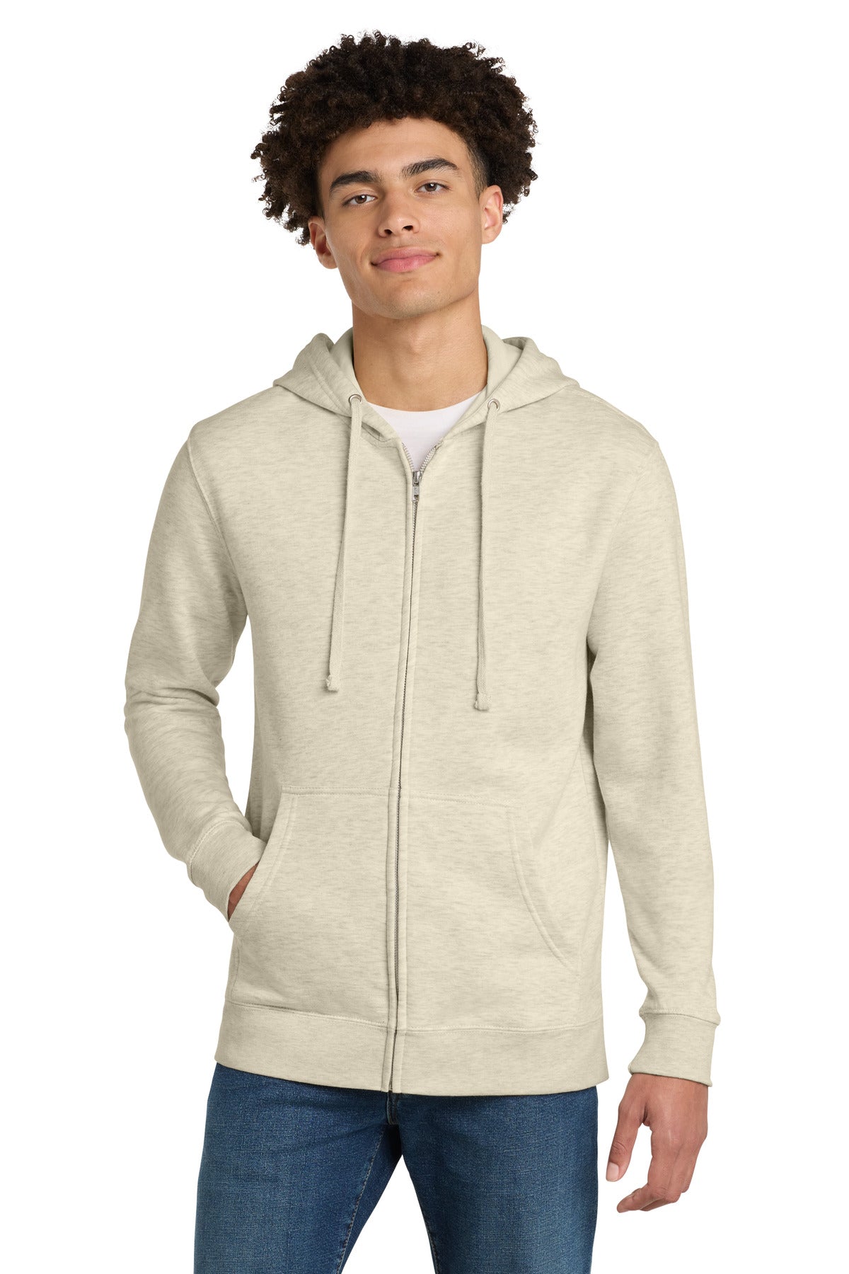 District DT6102 V.I.T. Fleece Full-Zip Hoodie