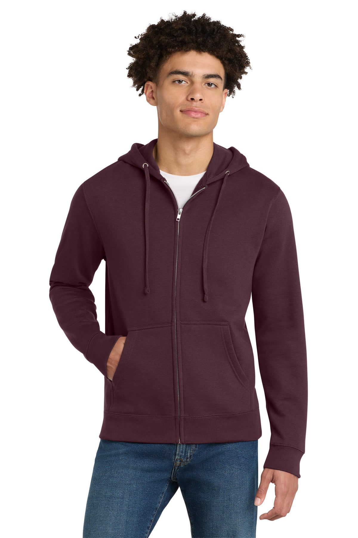 District DT6102 V.I.T. Fleece Full-Zip Hoodie