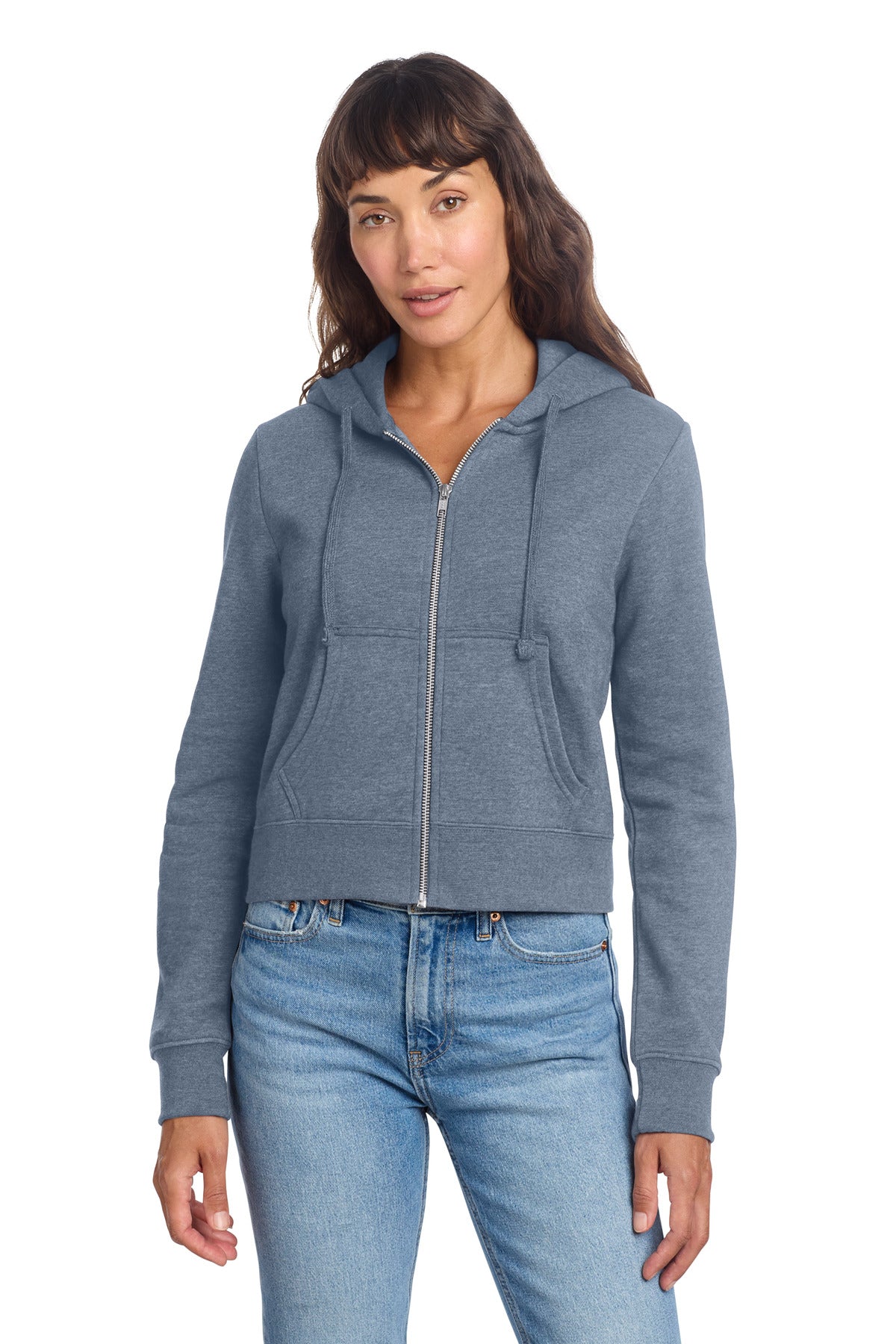 District DT6103 Women's V.I.T. Fleece Full-Zip Hoodie