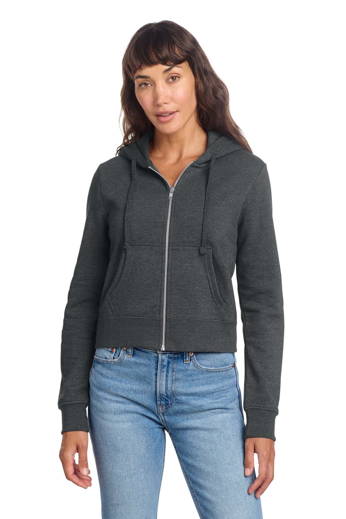 District DT6103 Women's V.I.T. Fleece Full-Zip Hoodie