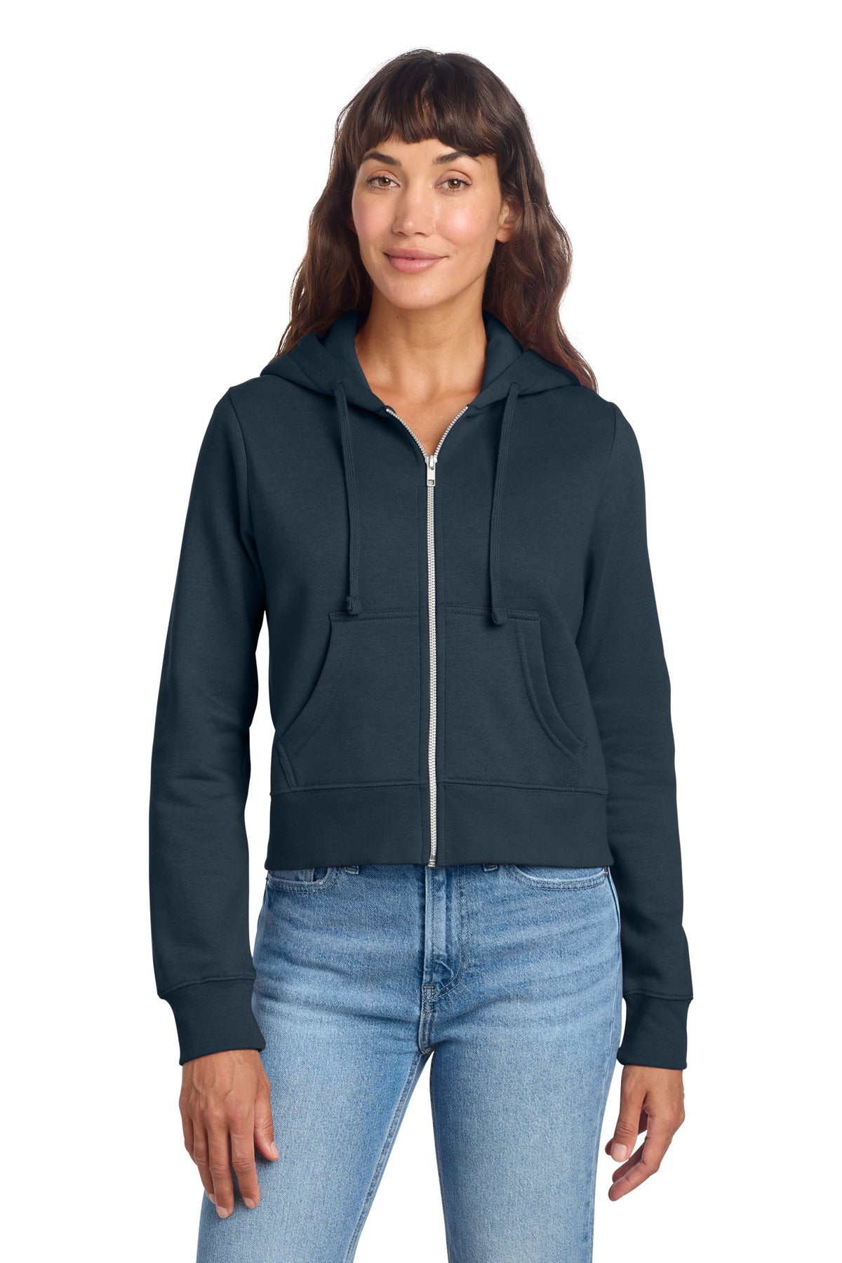 District DT6103 Women's V.I.T. Fleece Full-Zip Hoodie