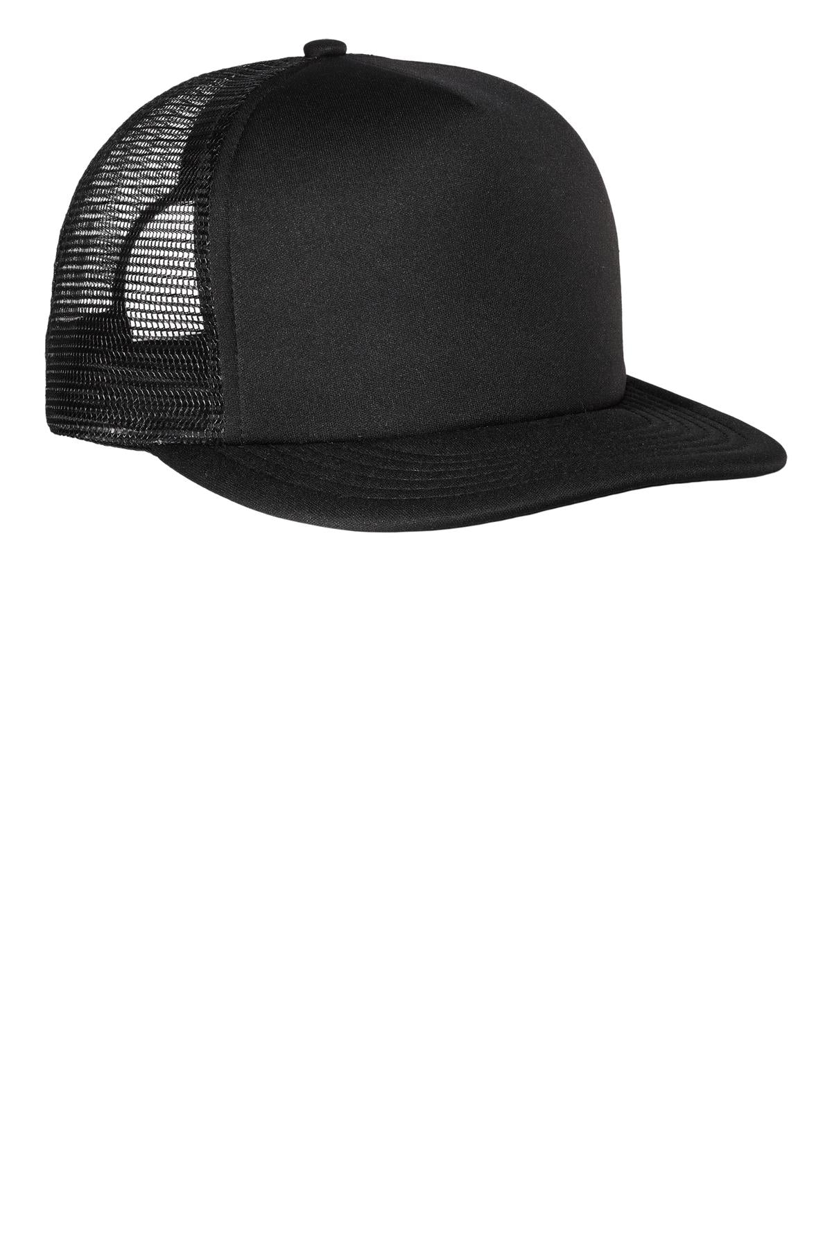 Flat Bill Snapback Trucker Cap | District DT624