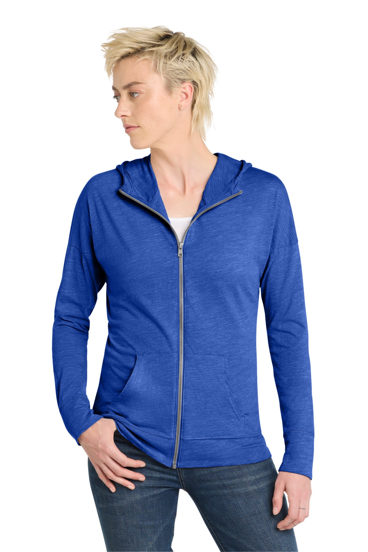 District DT665 Women's Medal Full-Zip Hoodie