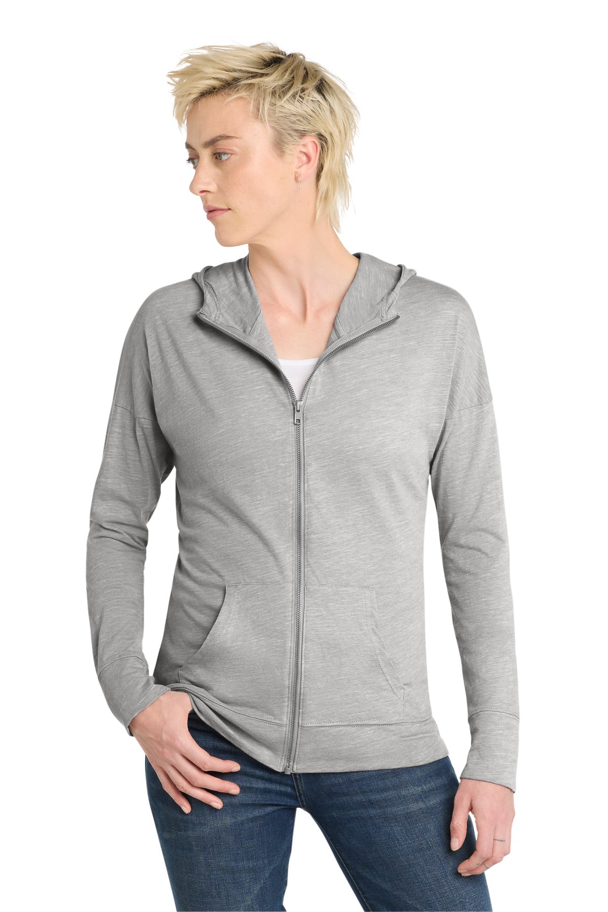 District DT665 Women's Medal Full-Zip Hoodie
