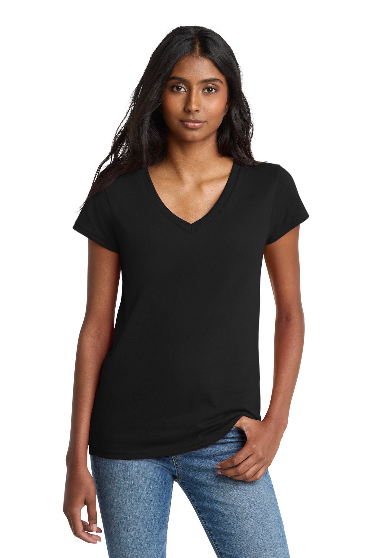 District DT8001 Women's Re-Tee V-Neck
