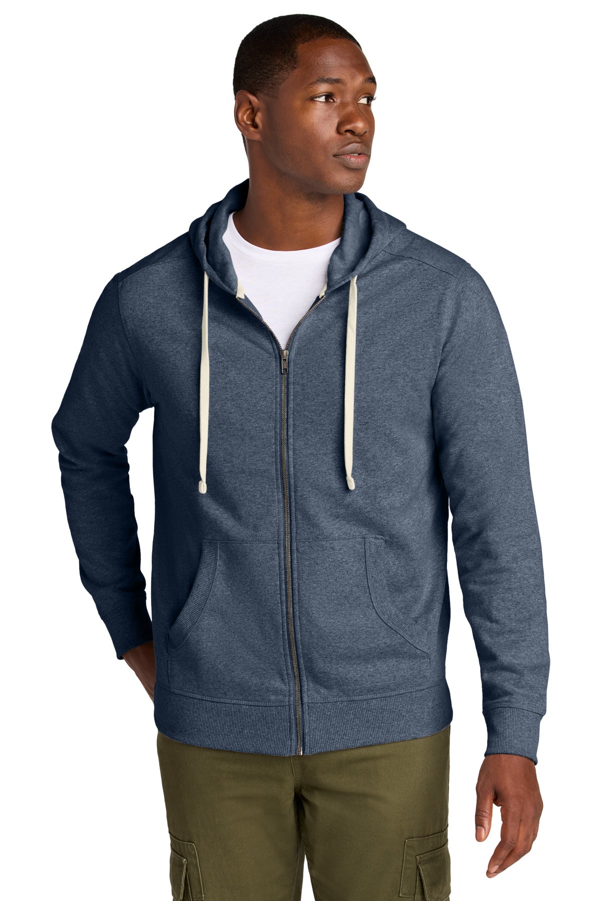 District DT8102 Re-Fleece Full-Zip Hoodie