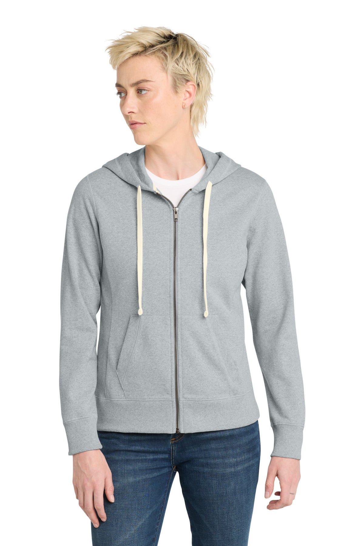 District DT8103 Women's Re-Fleece Full-Zip Hoodie