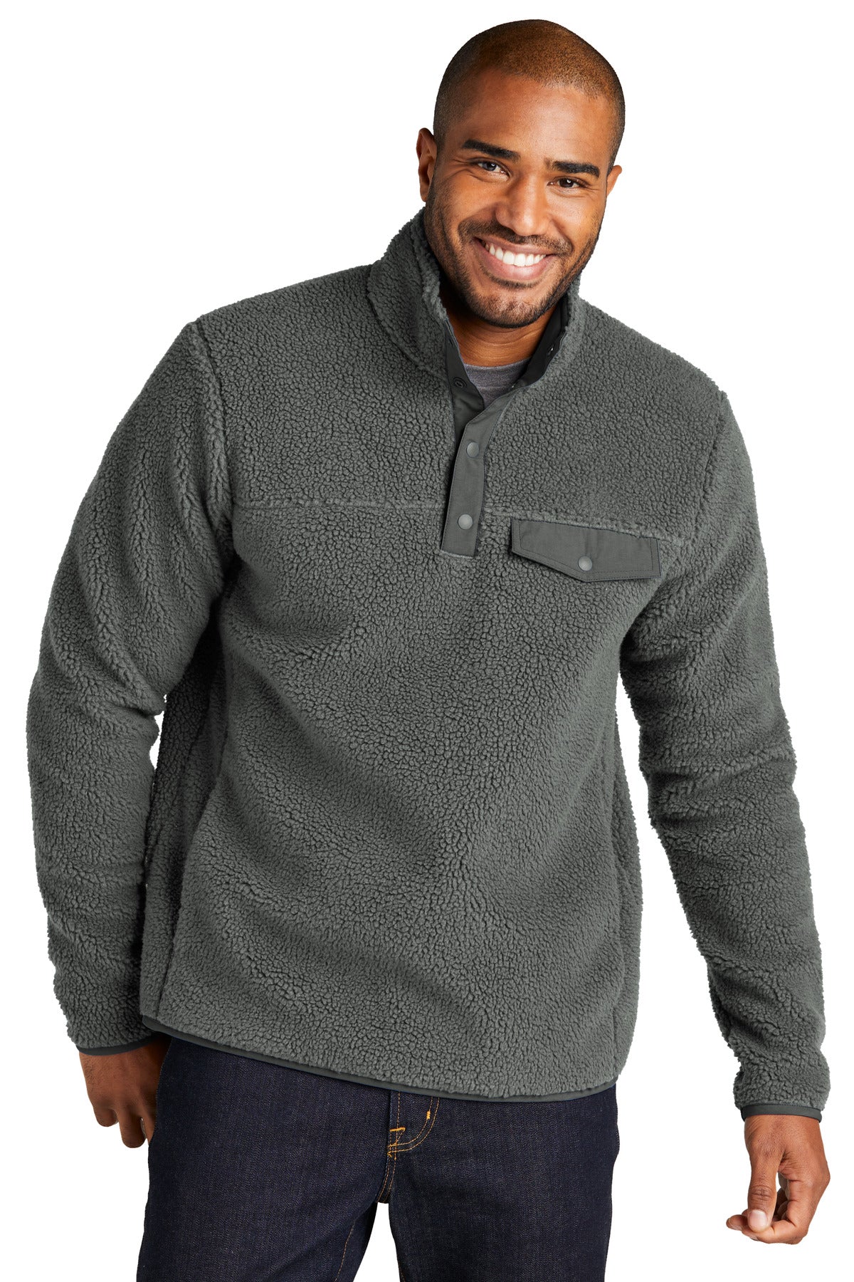 Port Authority F140 Camp Fleece Snap Pullover