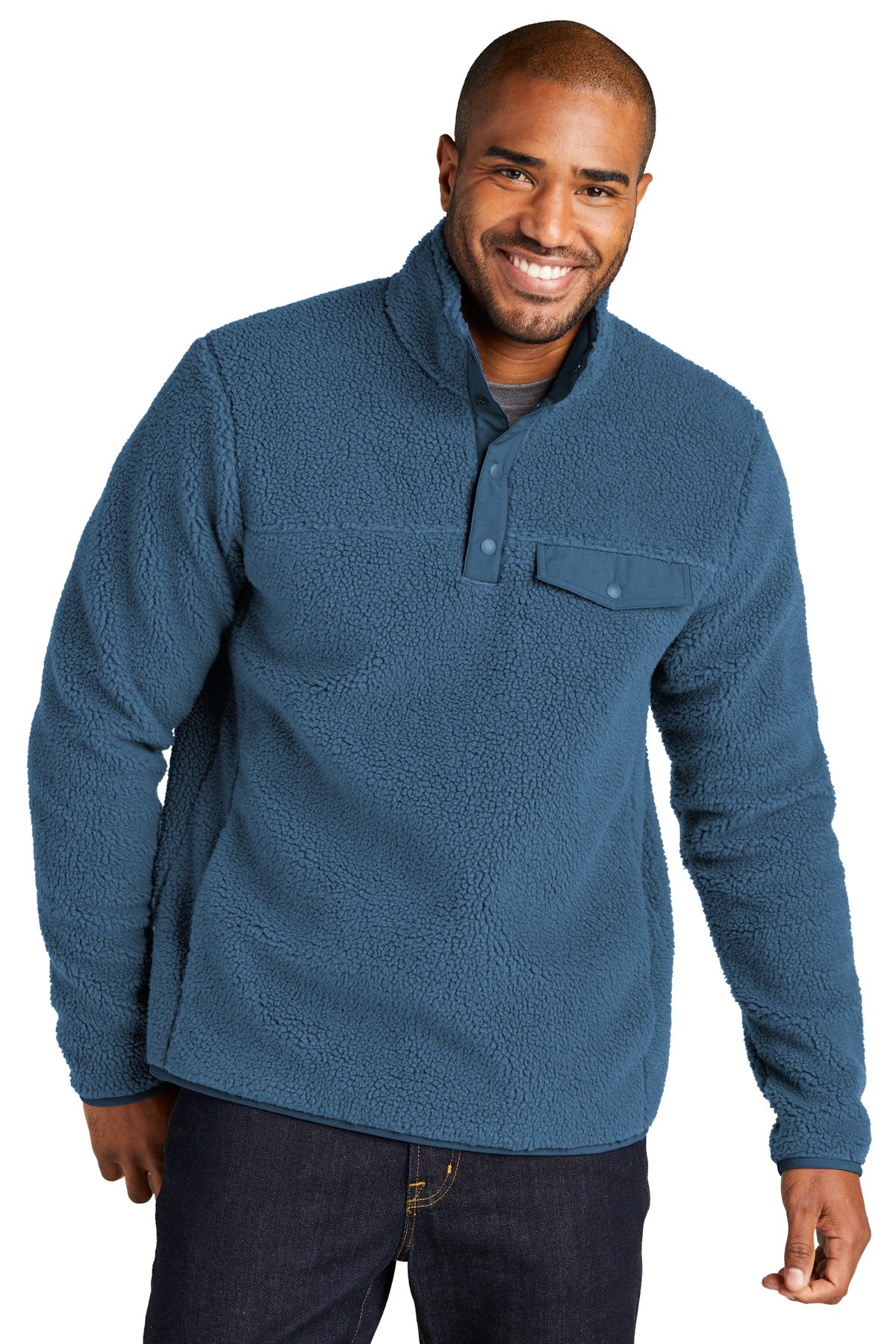 Port Authority F140 Camp Fleece Snap Pullover
