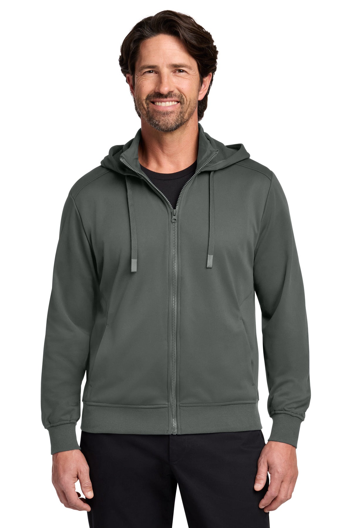 Port Authority F814 Smooth Fleece Hooded Jacket