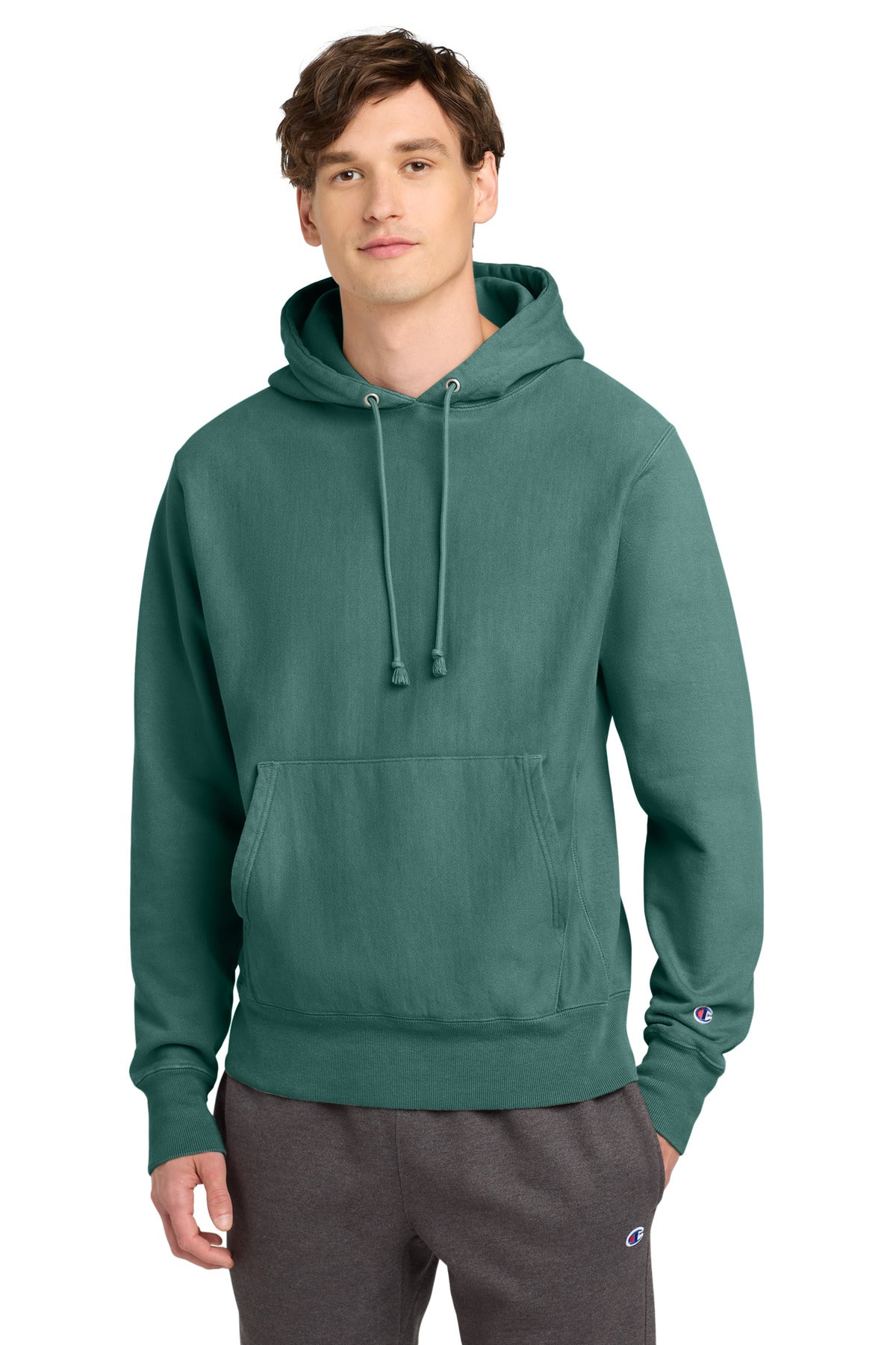 Champion GDS101 Reverse Weave Garment-Dyed Hooded Sweatshirt