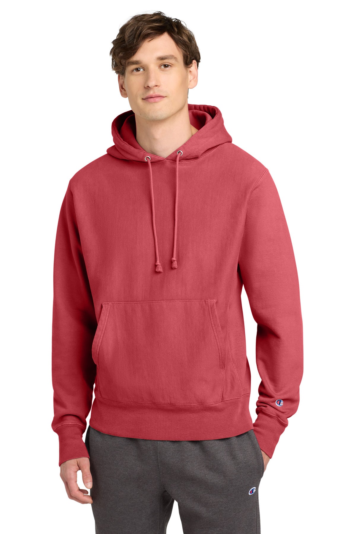 Champion GDS101 Reverse Weave Garment-Dyed Hooded Sweatshirt