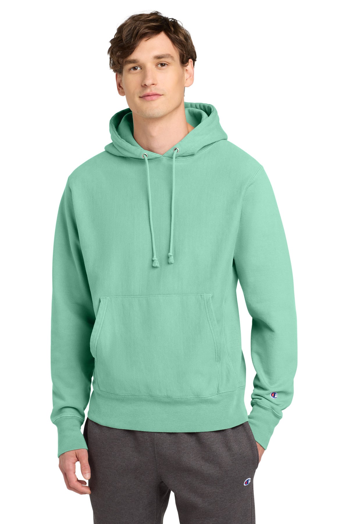 Champion GDS101 Reverse Weave Garment-Dyed Hooded Sweatshirt