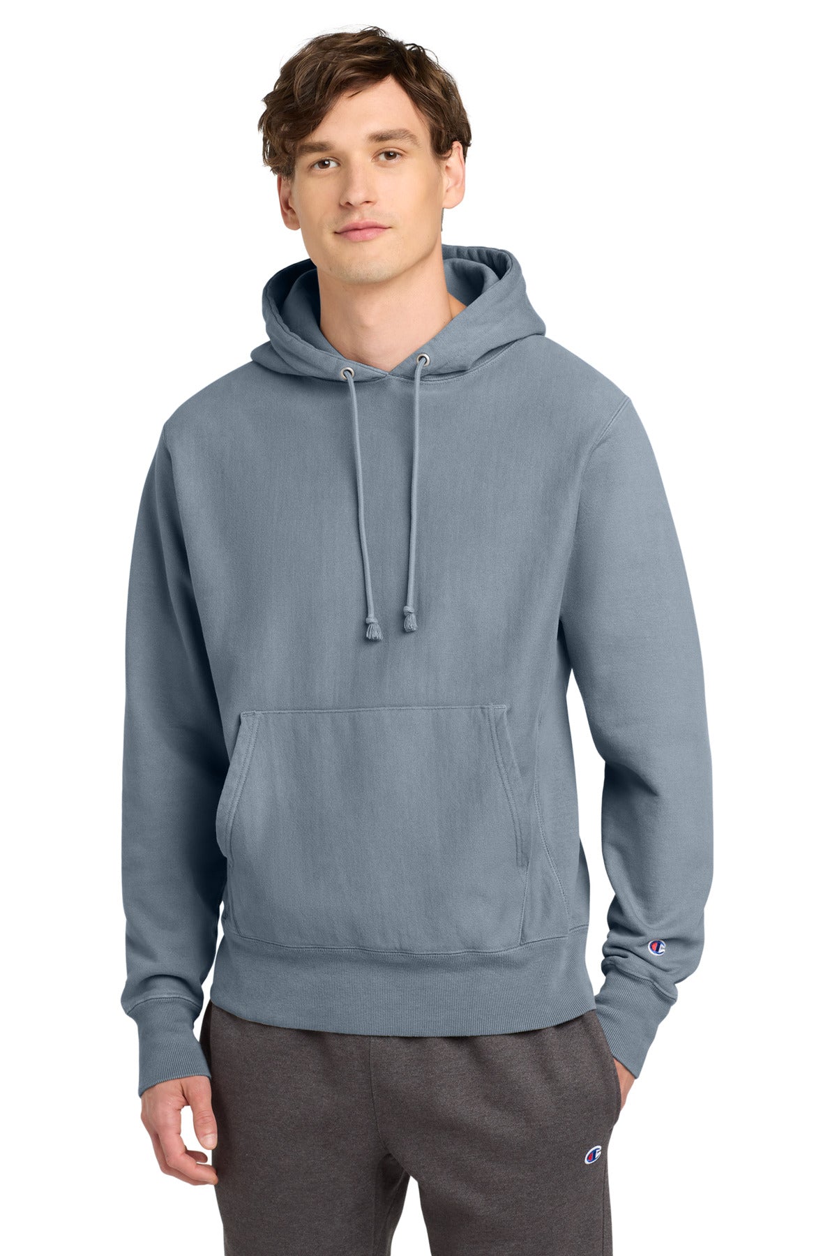 Champion GDS101 Reverse Weave Garment-Dyed Hooded Sweatshirt