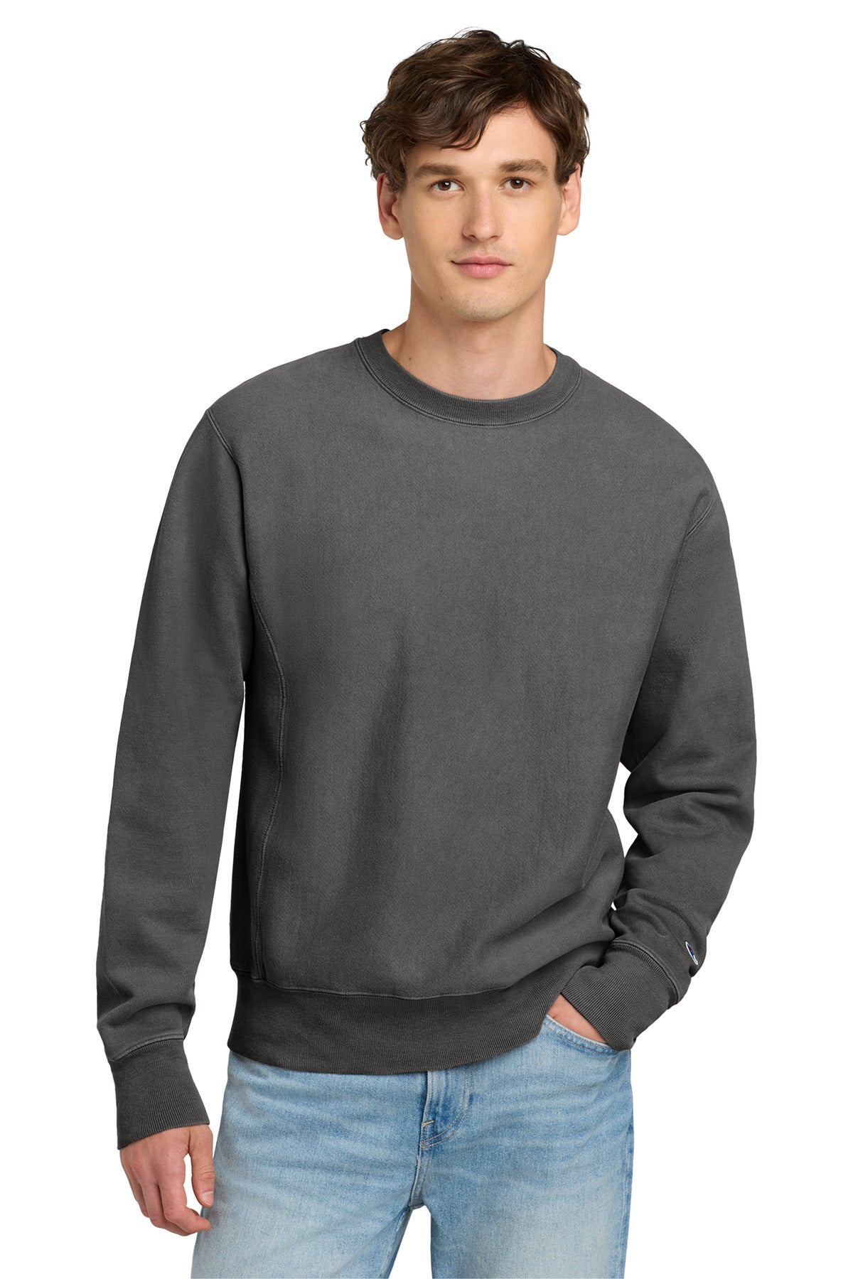 Champion GDS149 Reverse Weave Garment-Dyed Crewneck Sweatshirt