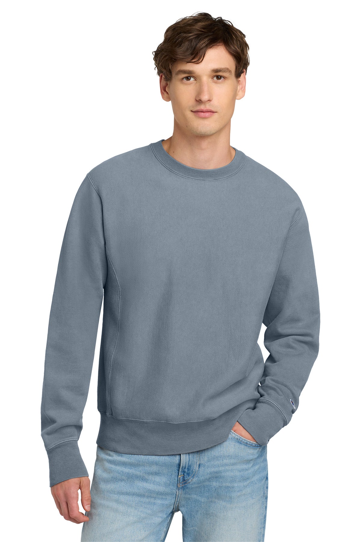 Champion GDS149 Reverse Weave Garment-Dyed Crewneck Sweatshirt
