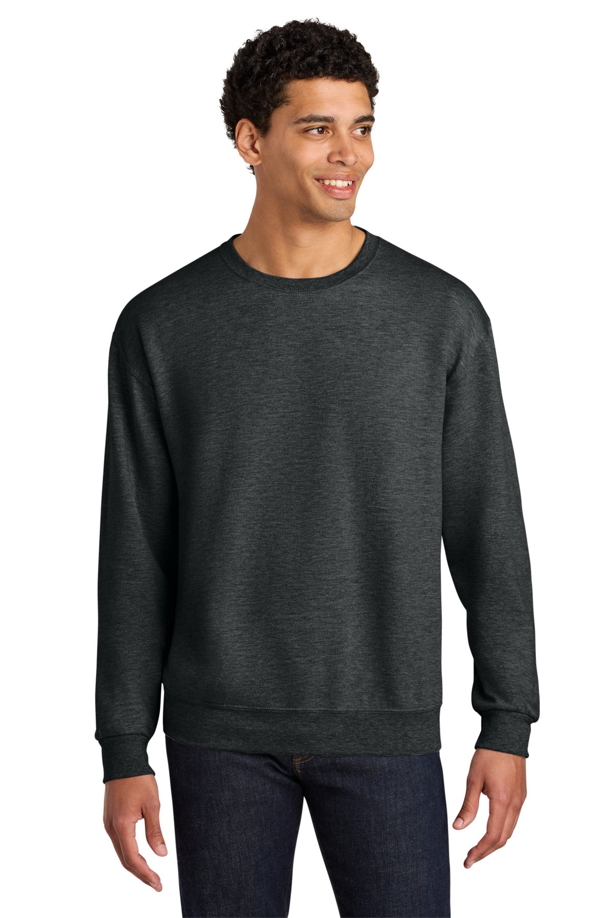 Unisex CVC Ring Spun Crewneck Sweatshirt - 7.6 oz | Jerzees Ultimate IC48M
