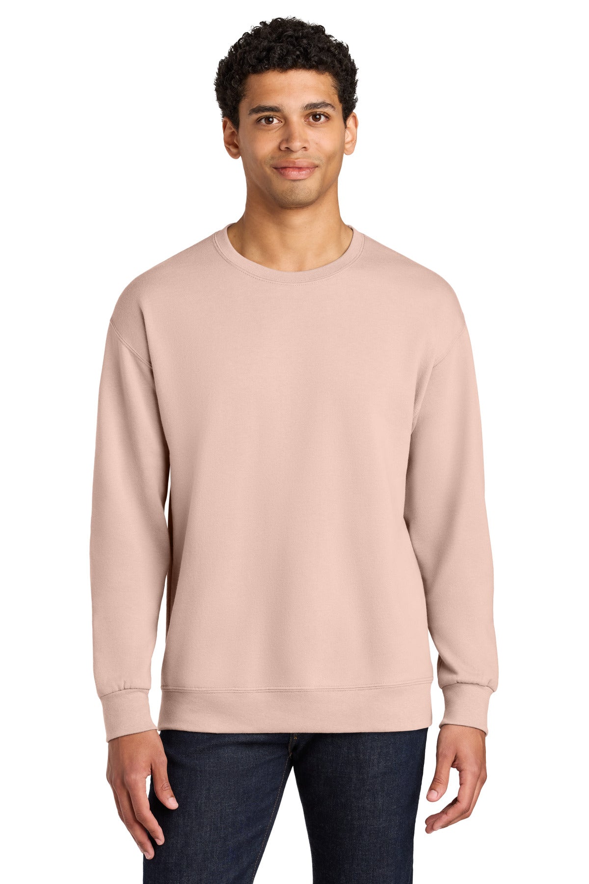 Unisex CVC Ring Spun Crewneck Sweatshirt - 7.6 oz | Jerzees Ultimate IC48M