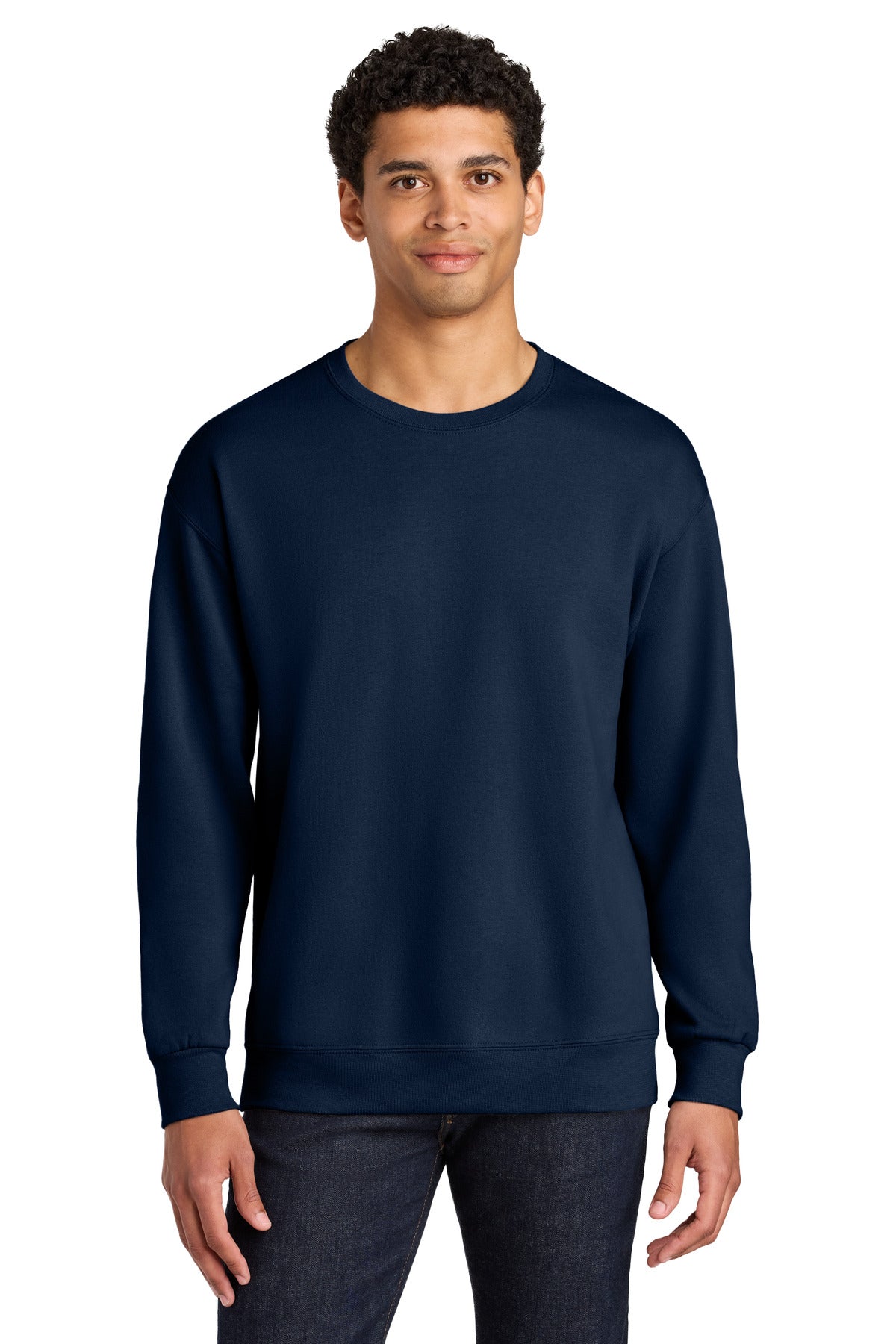 Unisex CVC Ring Spun Crewneck Sweatshirt - 7.6 oz | Jerzees Ultimate IC48M