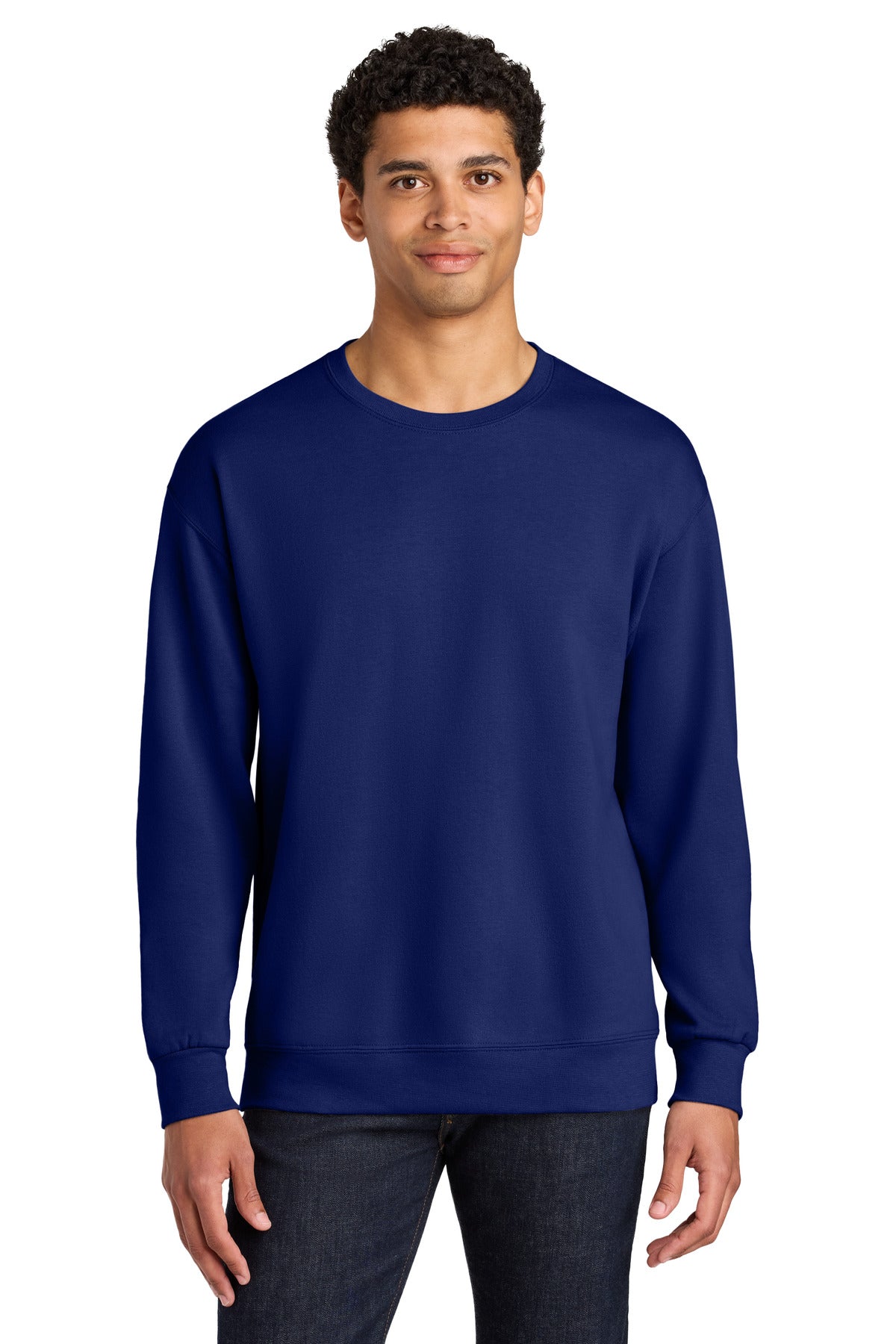 Unisex CVC Ring Spun Crewneck Sweatshirt - 7.6 oz | Jerzees Ultimate IC48M