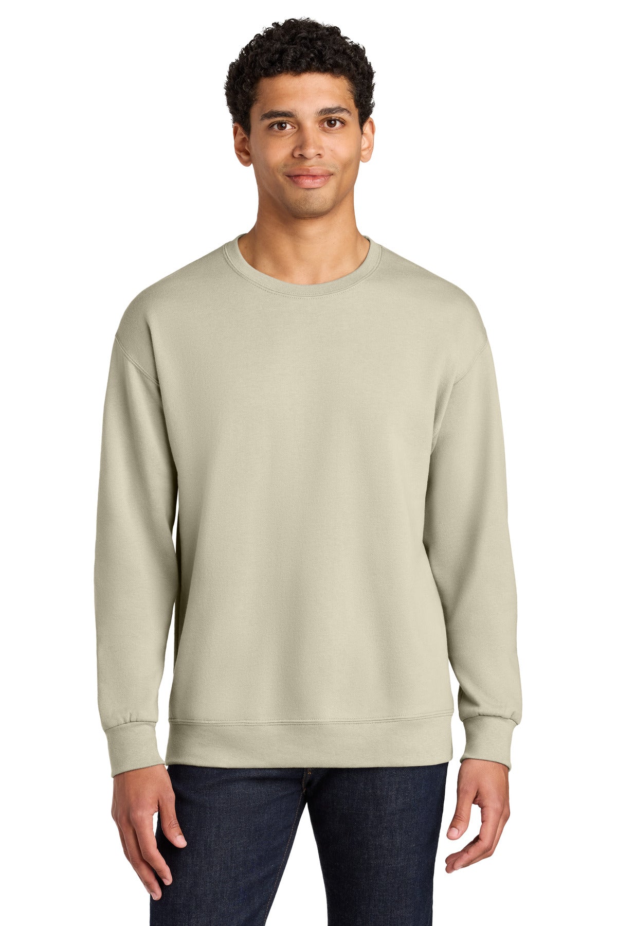 Unisex CVC Ring Spun Crewneck Sweatshirt - 7.6 oz | Jerzees Ultimate IC48M