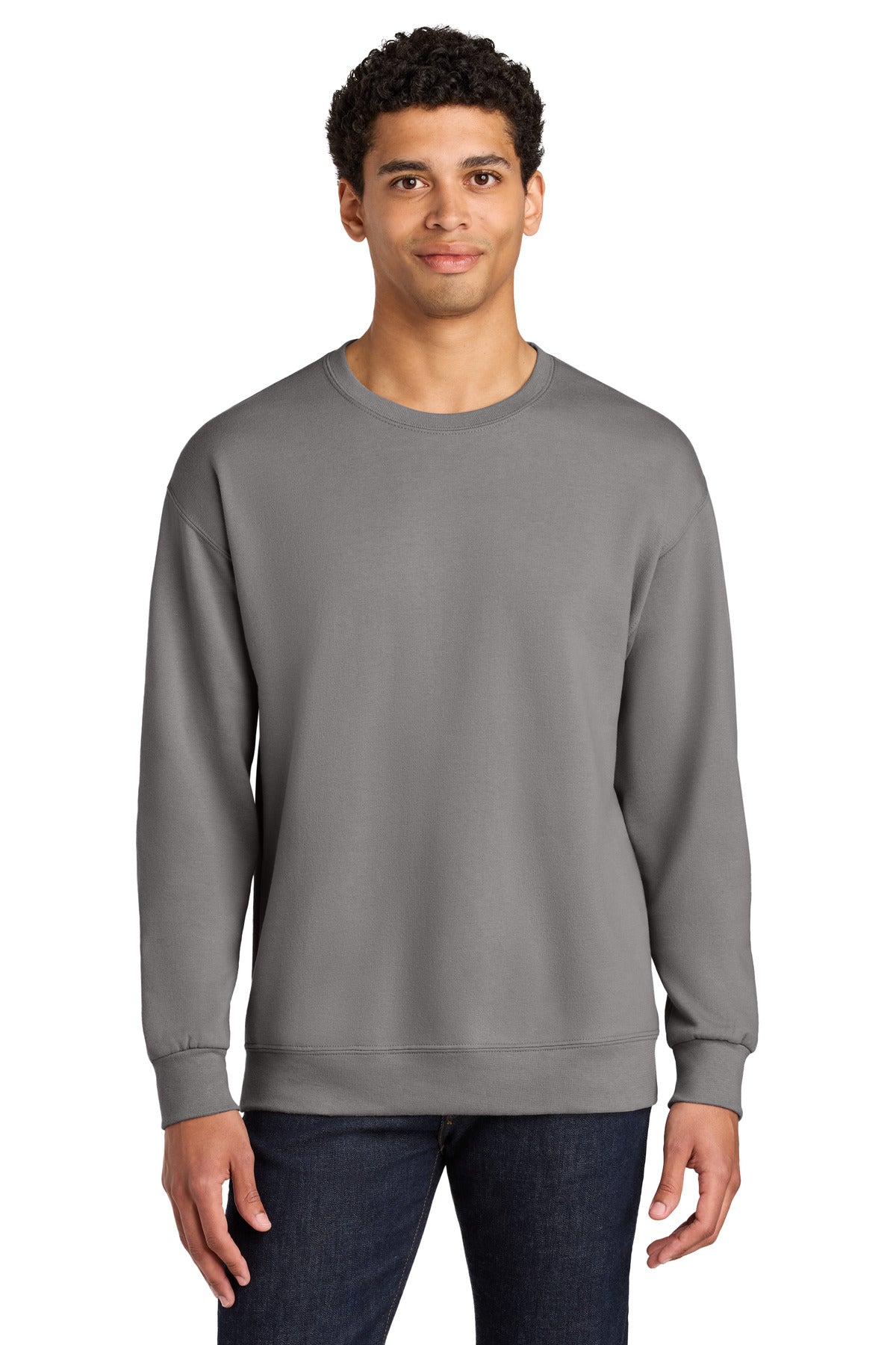 Unisex CVC Ring Spun Crewneck Sweatshirt - 7.6 oz | Jerzees Ultimate IC48M