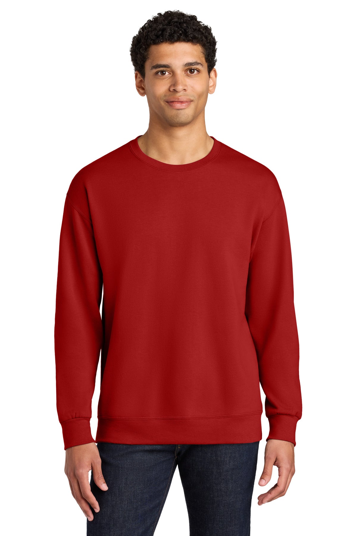Unisex CVC Ring Spun Crewneck Sweatshirt - 7.6 oz | Jerzees Ultimate IC48M