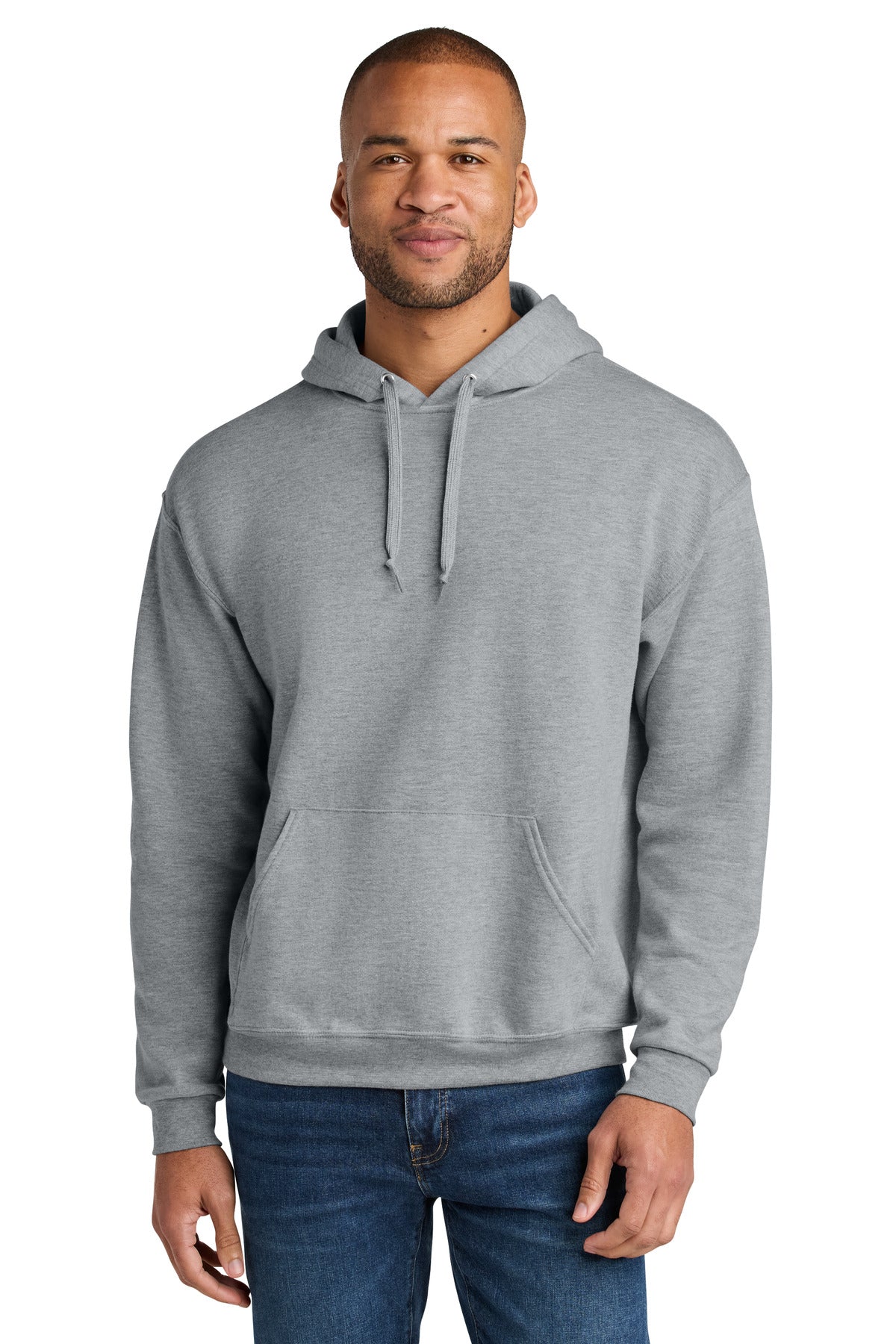 Unisex CVC Ring Spun Hooded Sweatshirt - 7.6 oz | Jerzees Ultimate IC49M
