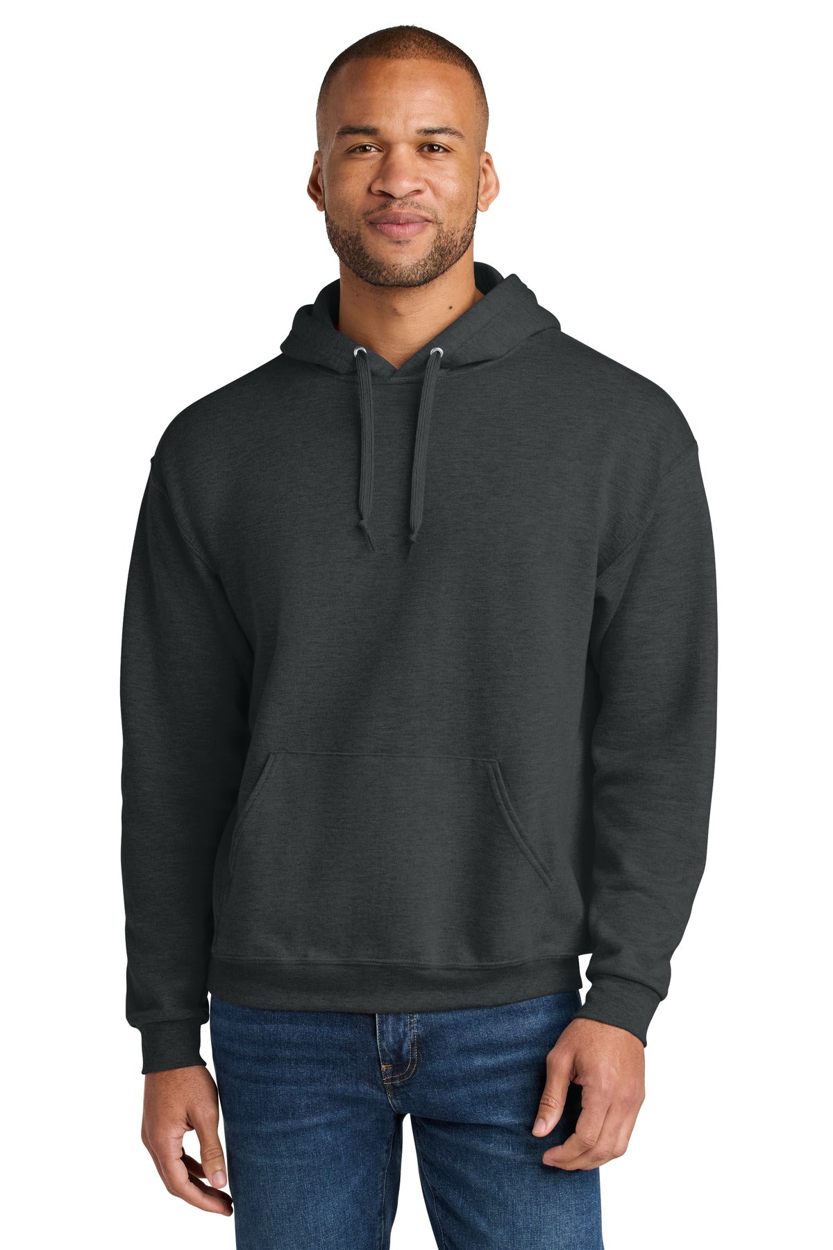 Unisex CVC Ring Spun Hooded Sweatshirt - 7.6 oz | Jerzees Ultimate IC49M