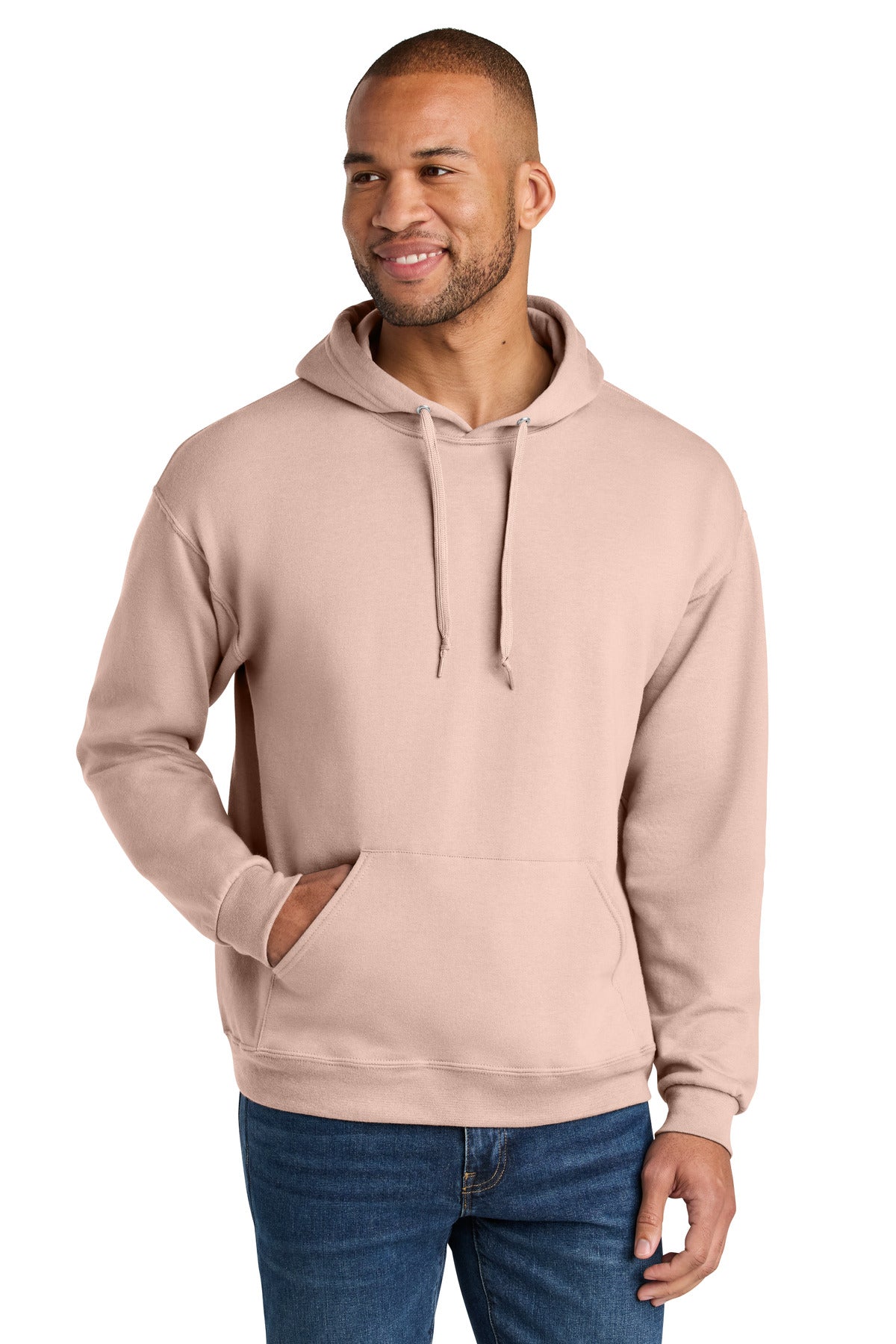 Unisex CVC Ring Spun Hooded Sweatshirt - 7.6 oz | Jerzees Ultimate IC49M