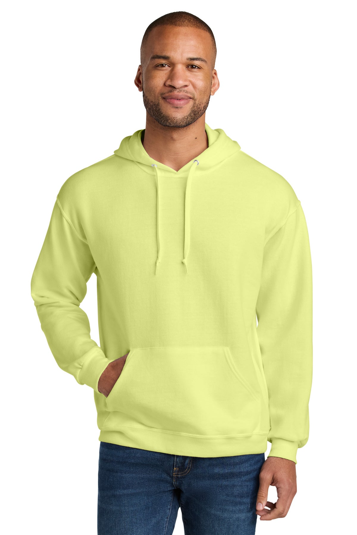 Unisex CVC Ring Spun Hooded Sweatshirt - 7.6 oz | Jerzees Ultimate IC49M