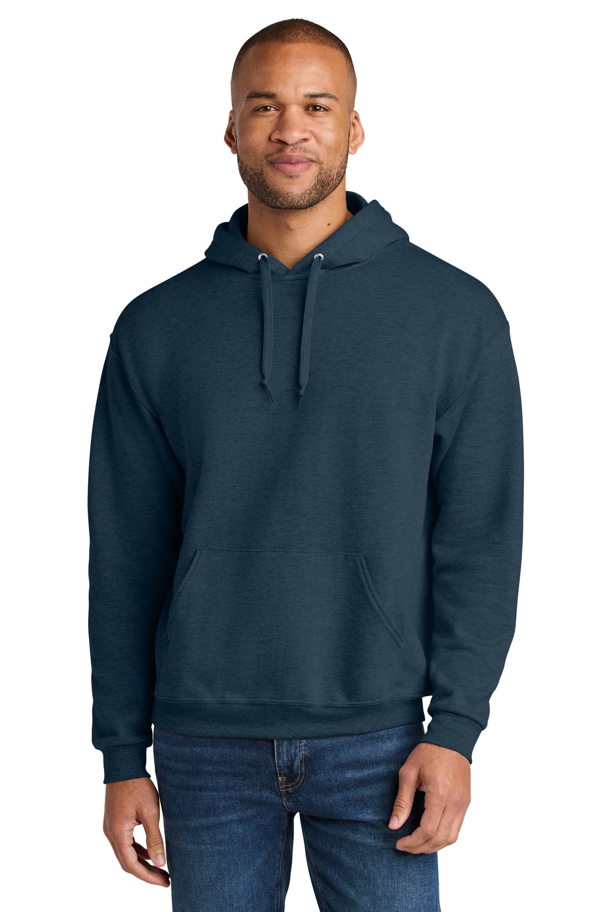 Unisex CVC Ring Spun Hooded Sweatshirt - 7.6 oz | Jerzees Ultimate IC49M