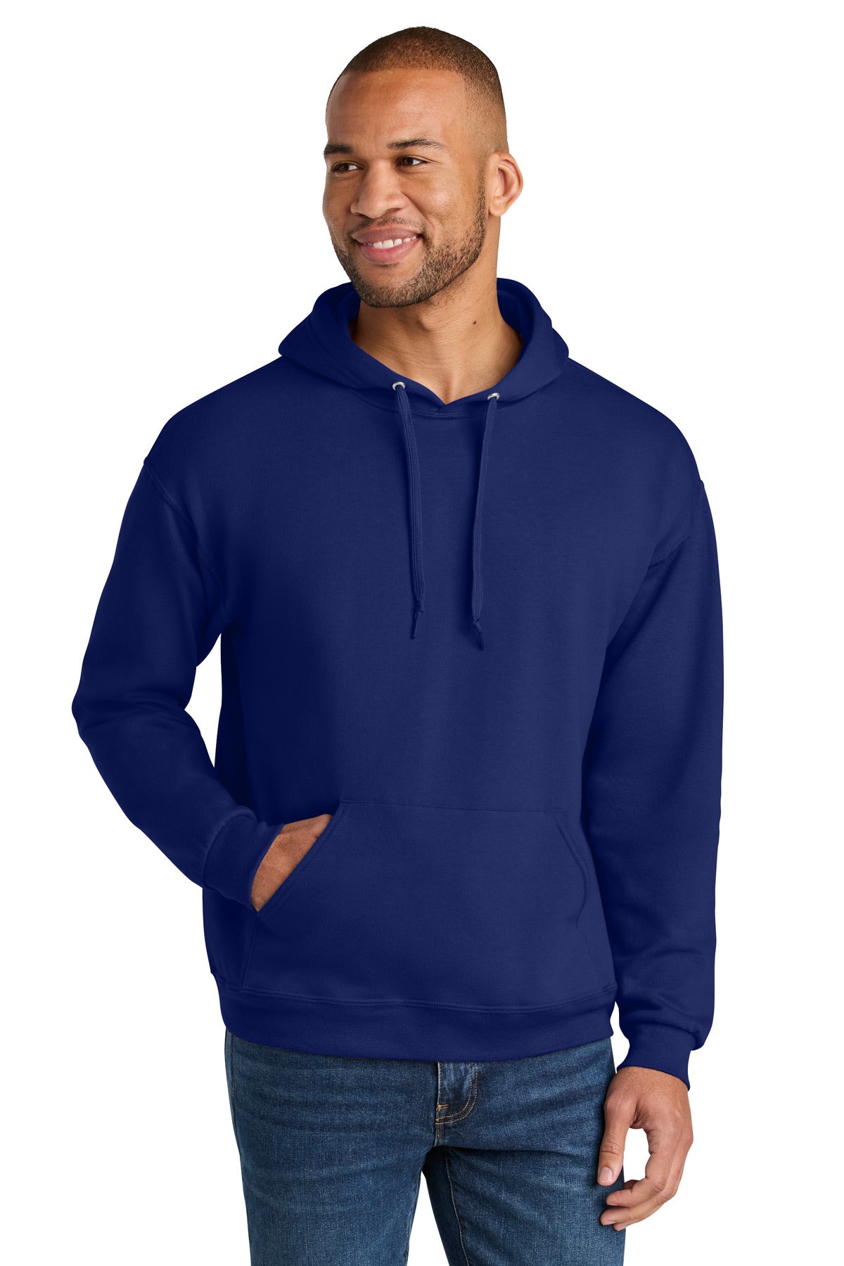 Unisex CVC Ring Spun Hooded Sweatshirt - 7.6 oz | Jerzees Ultimate IC49M