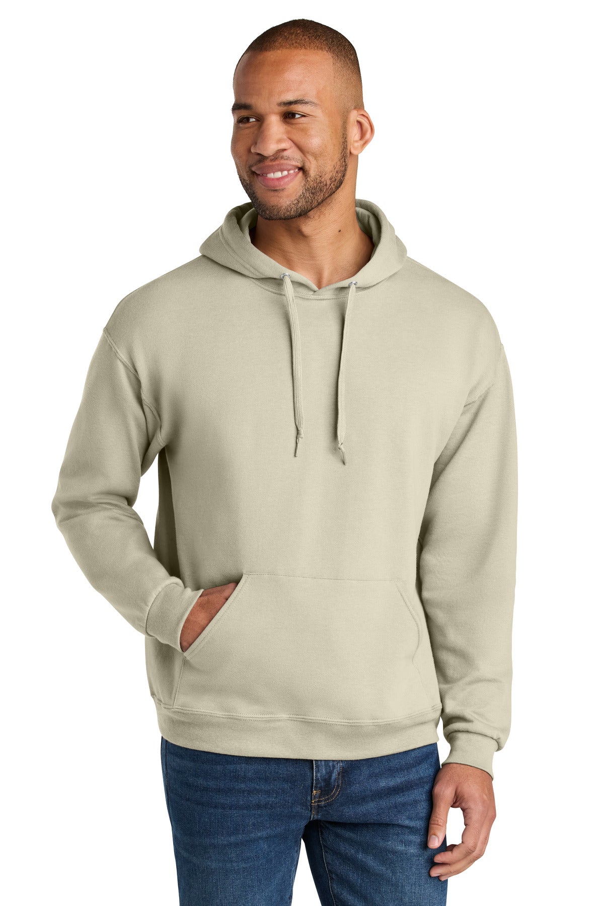 Unisex CVC Ring Spun Hooded Sweatshirt - 7.6 oz | Jerzees Ultimate IC49M