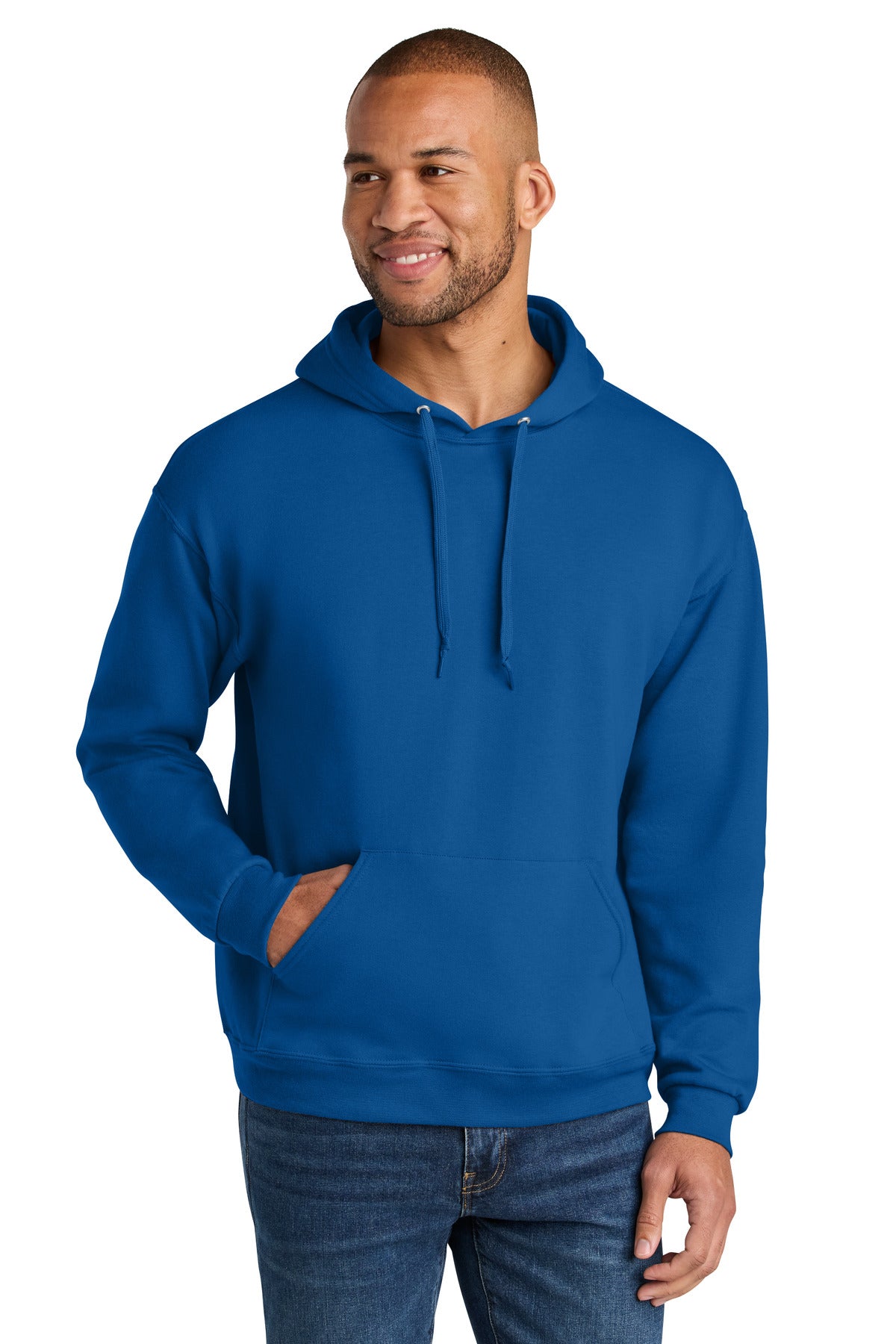 Unisex CVC Ring Spun Hooded Sweatshirt - 7.6 oz | Jerzees Ultimate IC49M