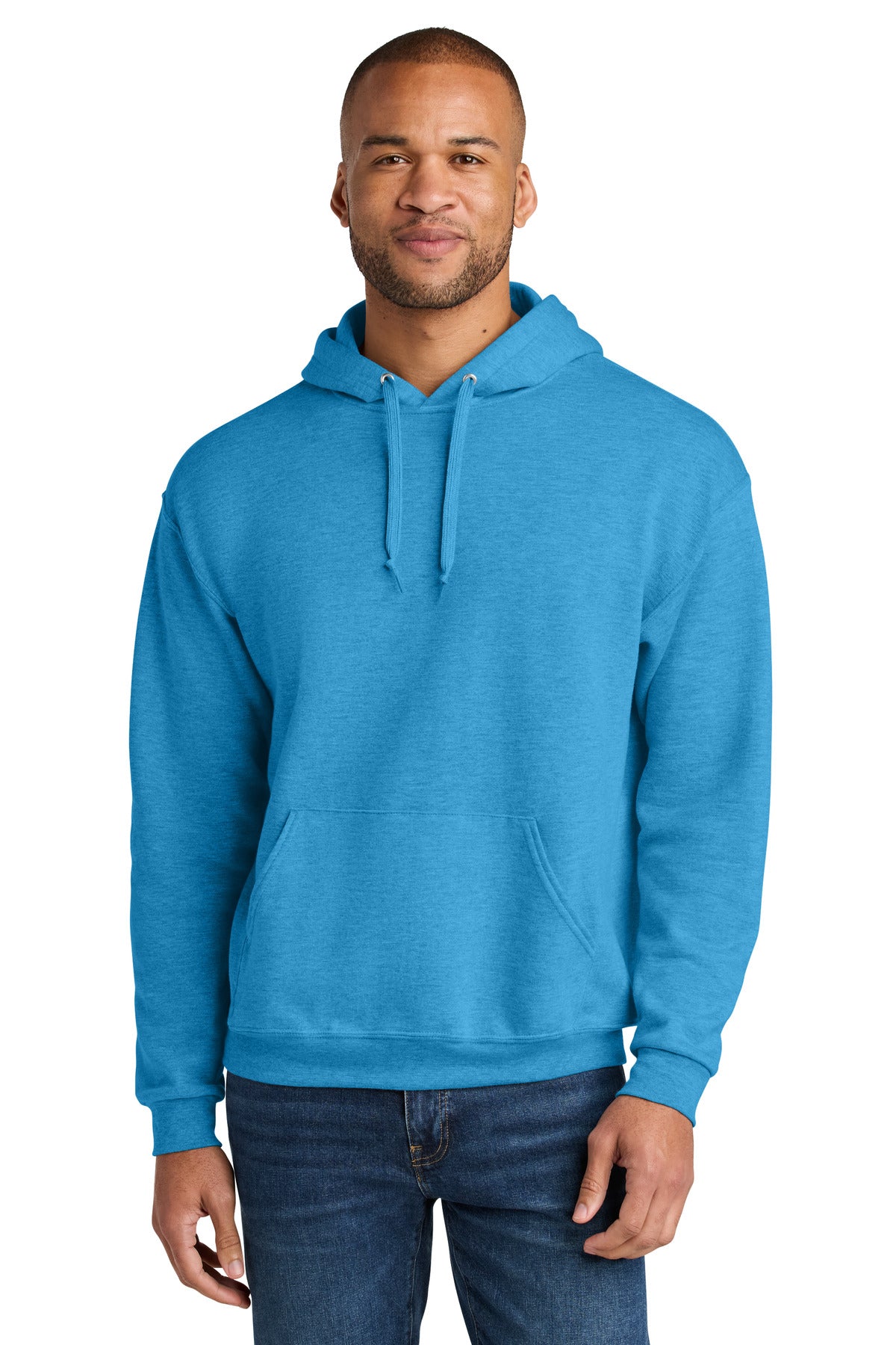 Unisex CVC Ring Spun Hooded Sweatshirt - 7.6 oz | Jerzees Ultimate IC49M